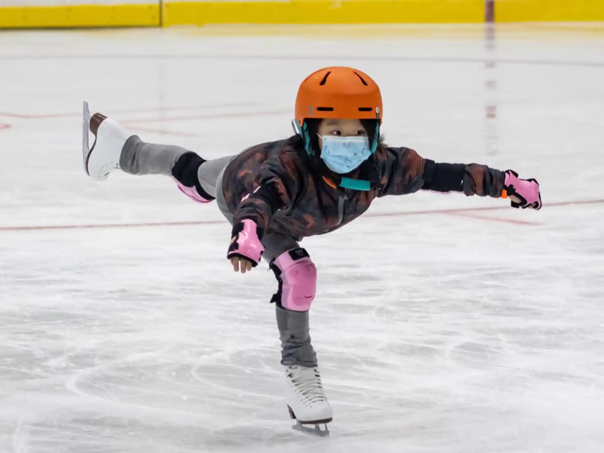 a person ice skating