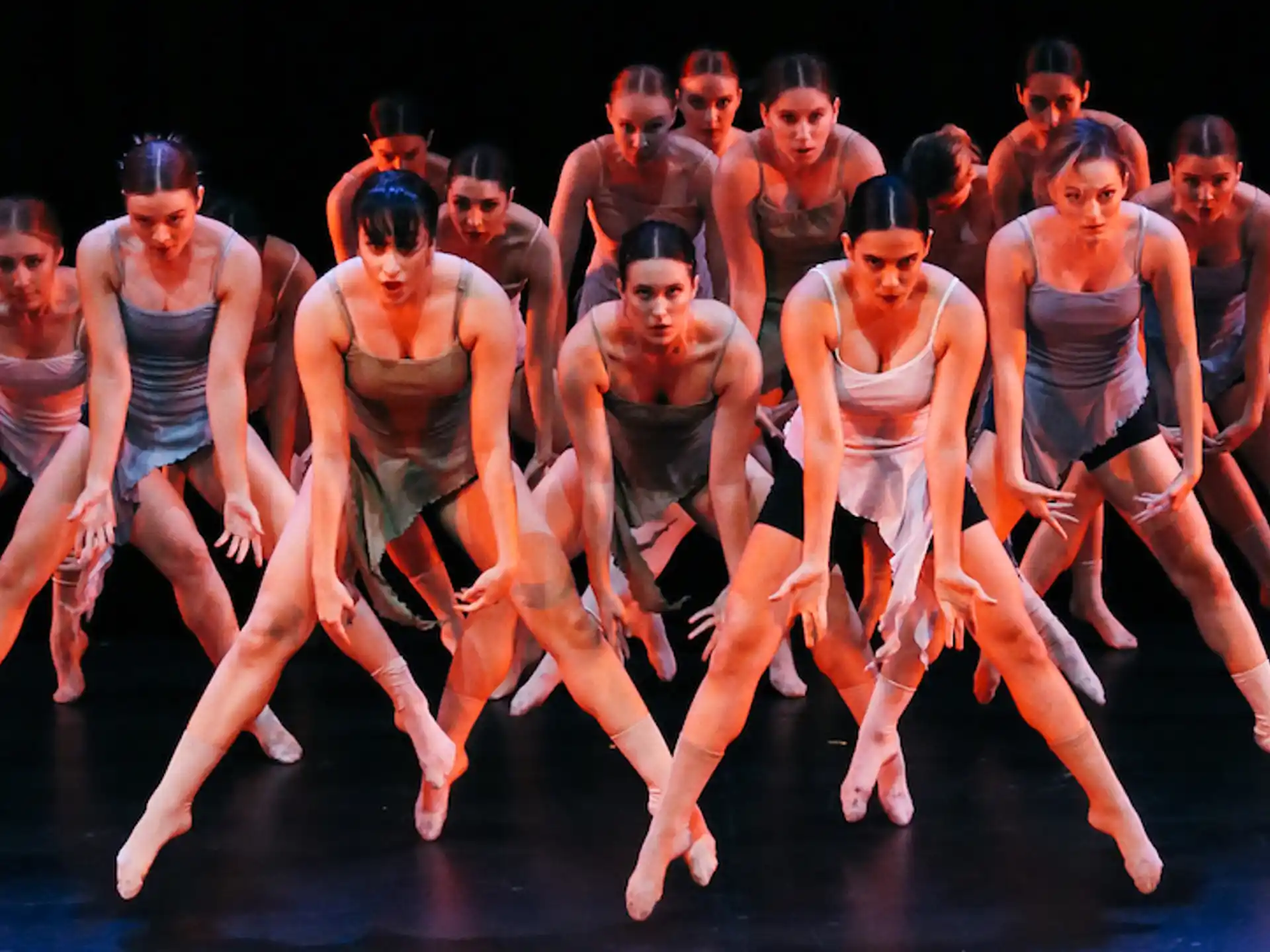 a group of people dancing