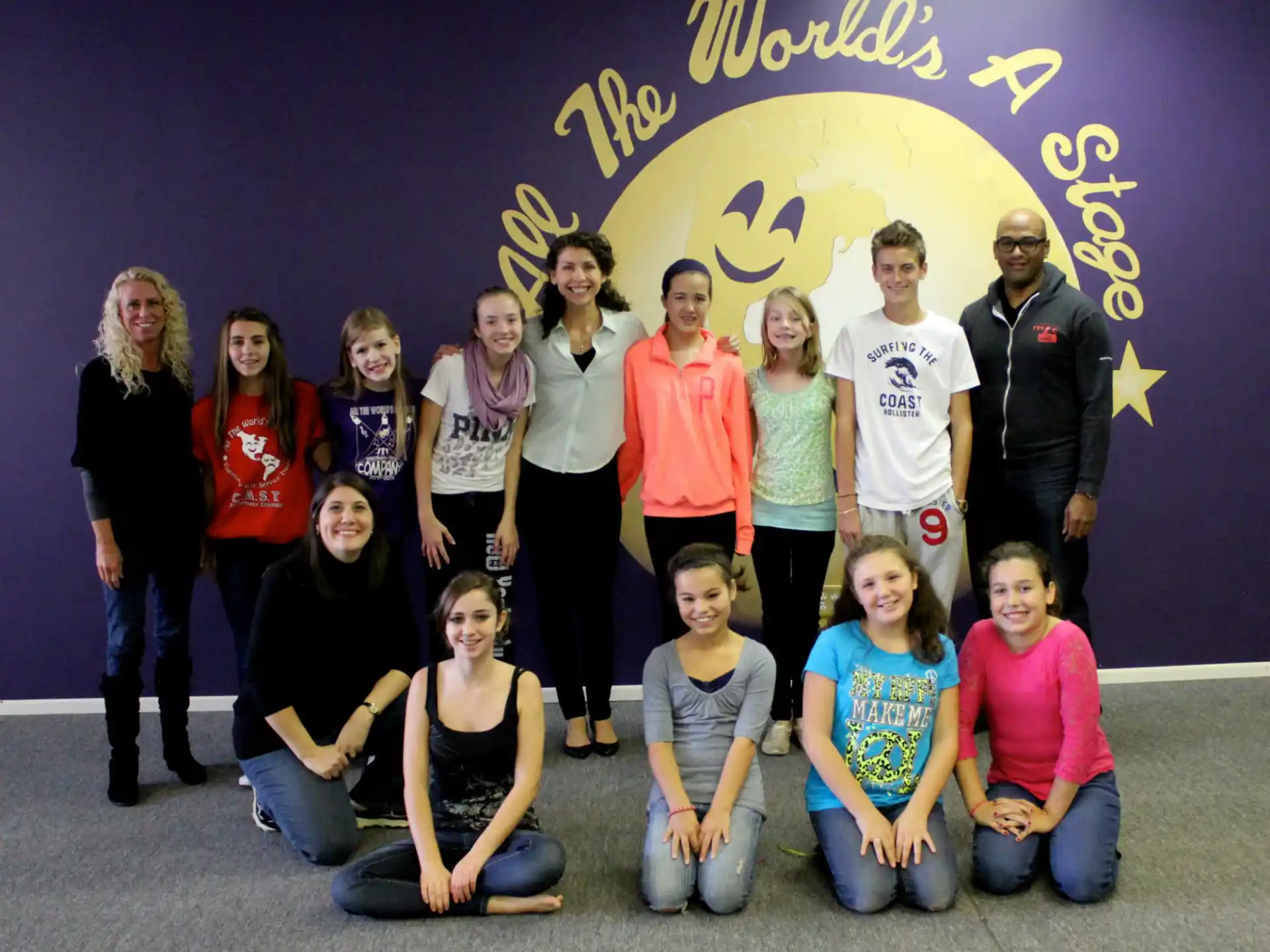 a group of people posing for a photo