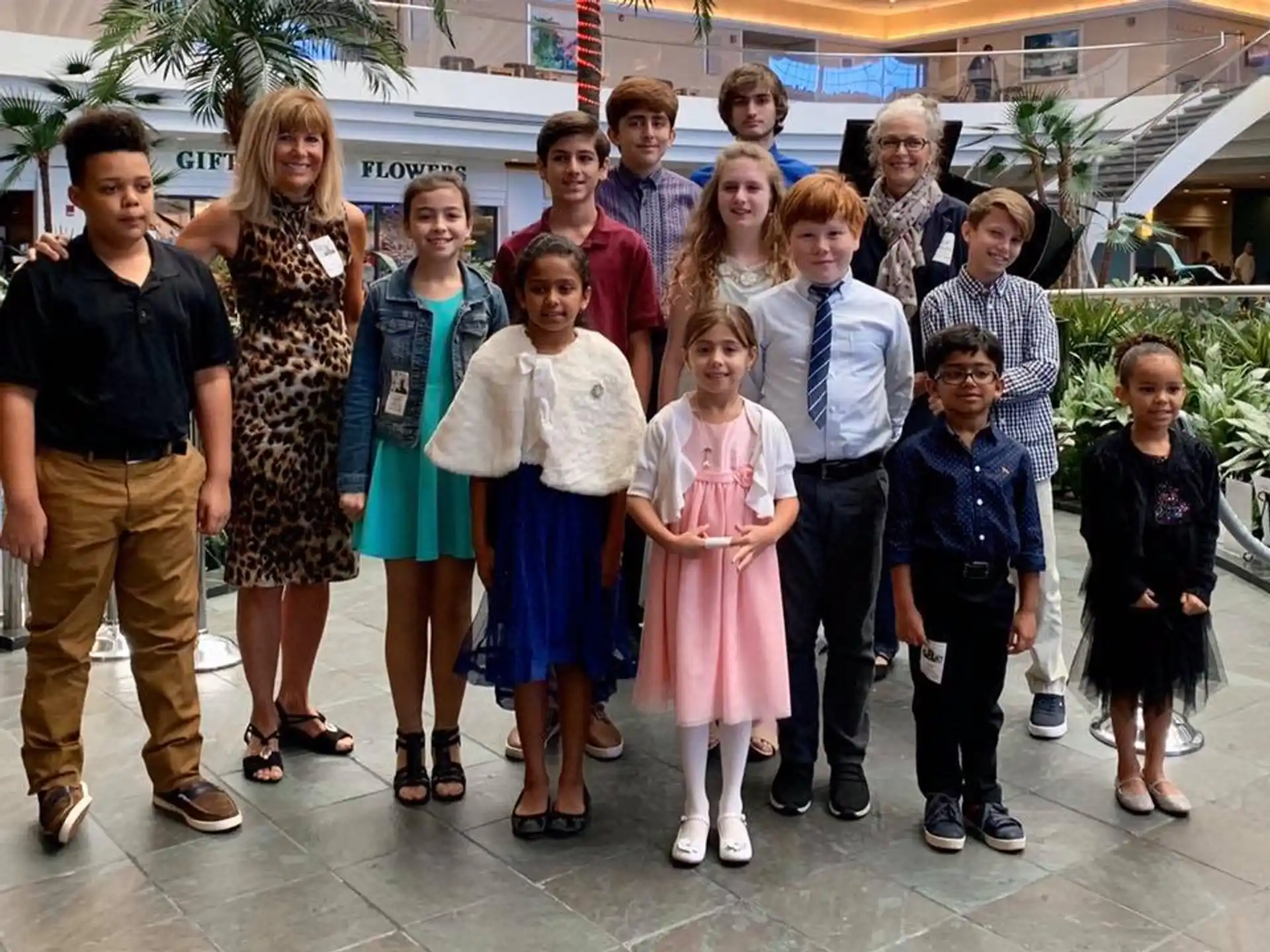 a group of people posing for a photo