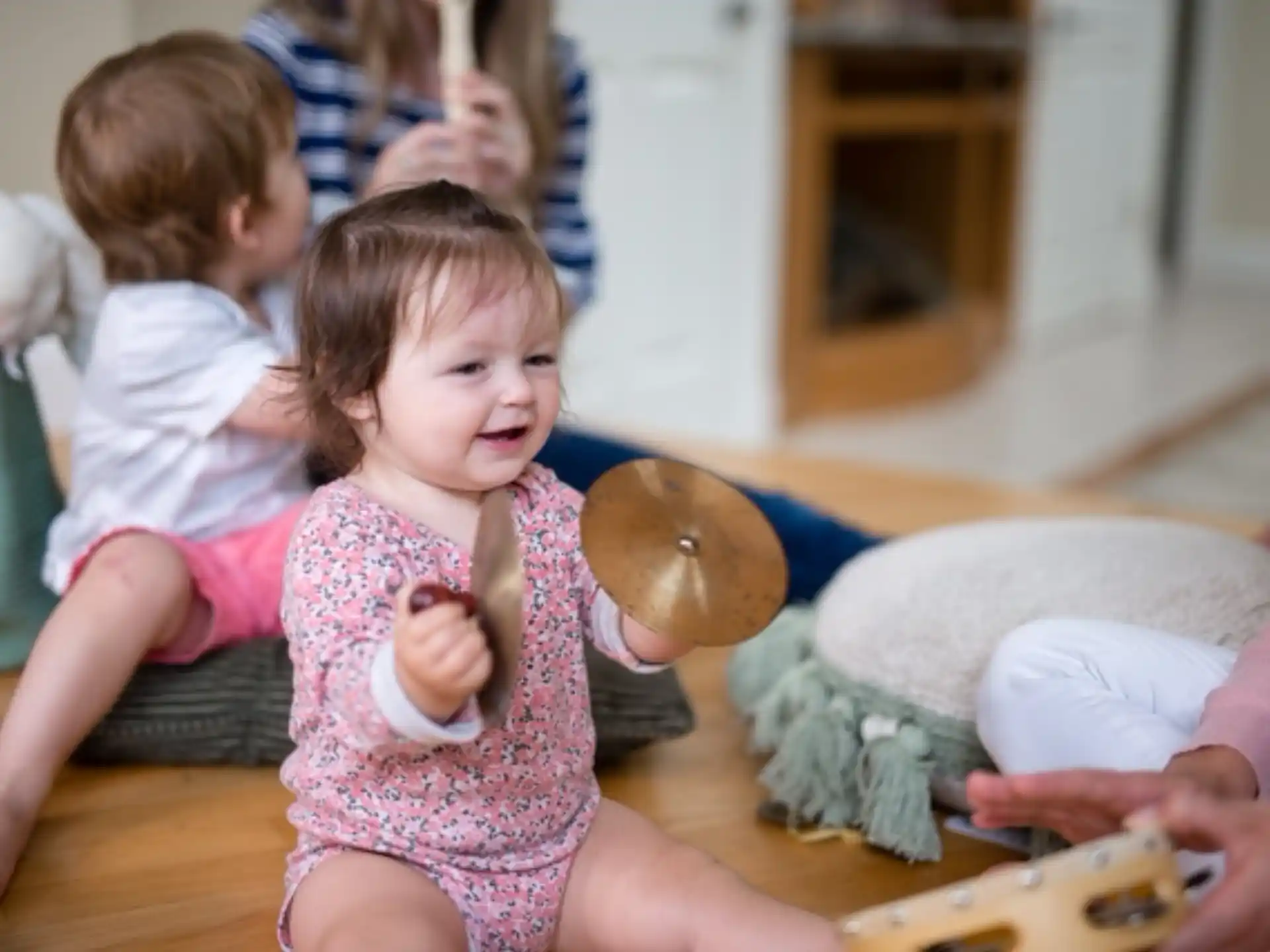a group of children playing with a toy
