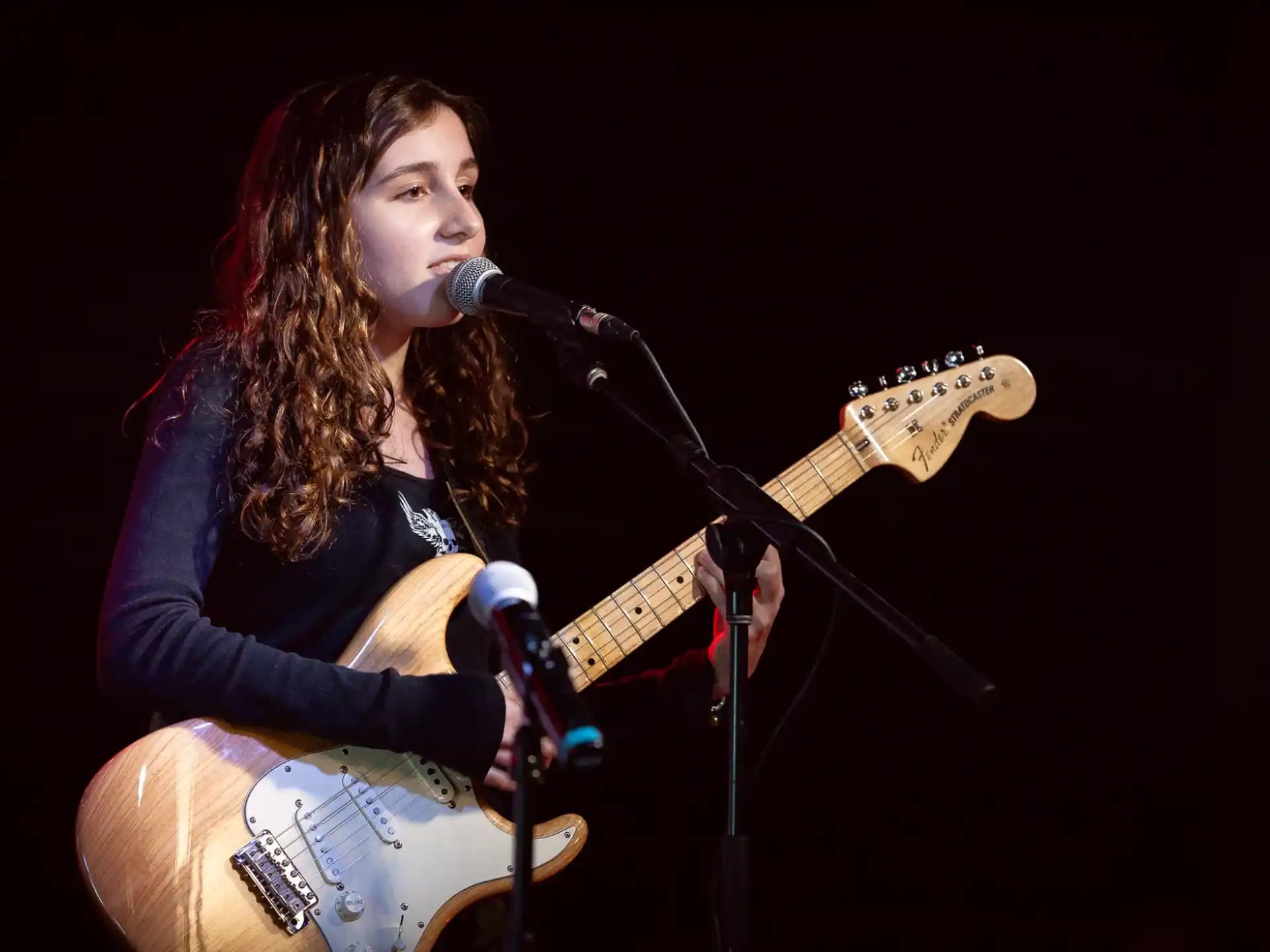 a person playing a guitar