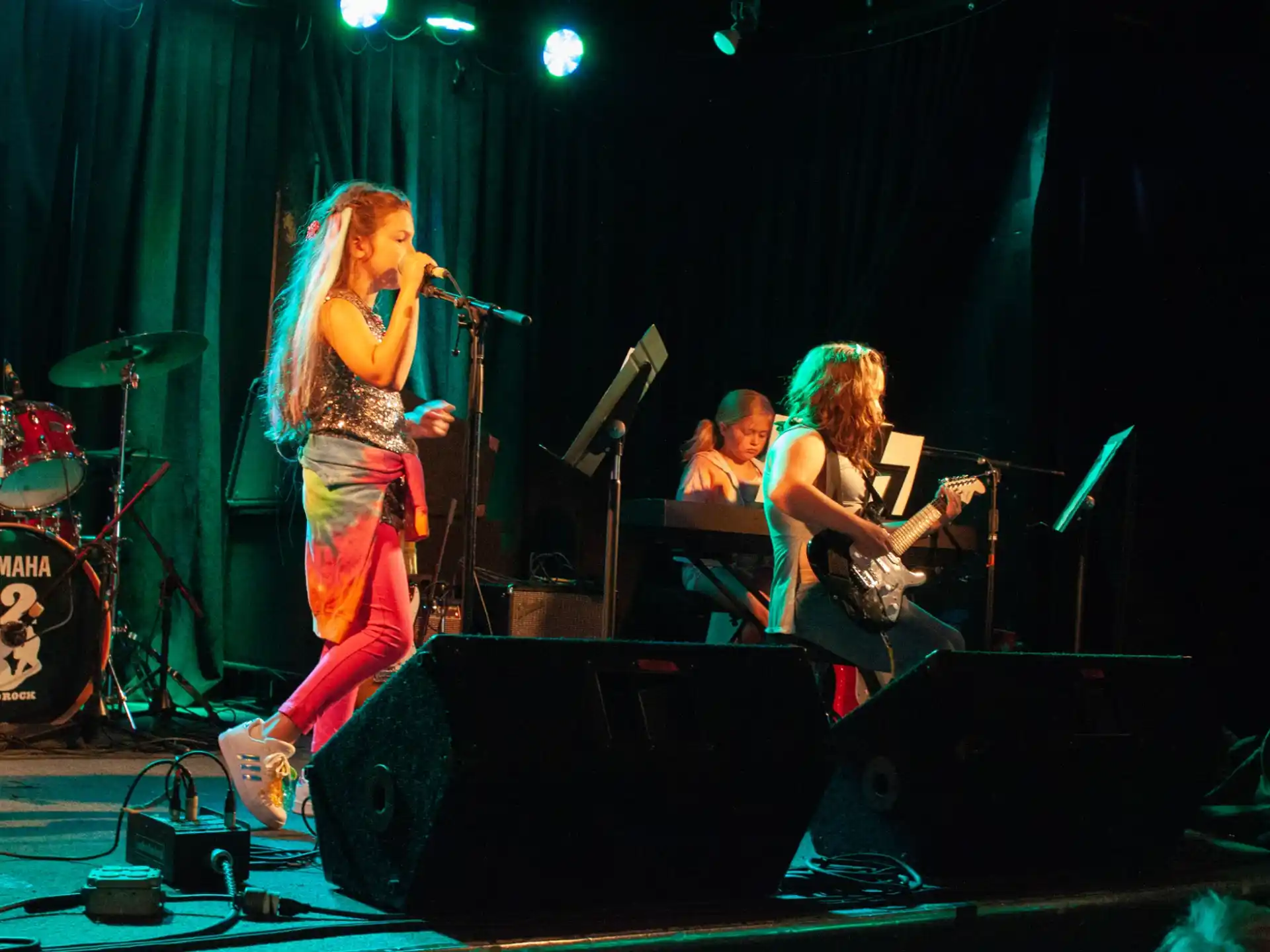 a group of people on a stage