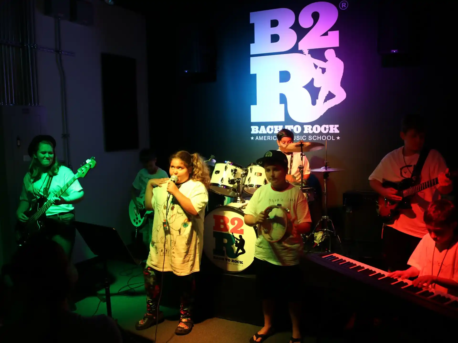 a group of people on a stage