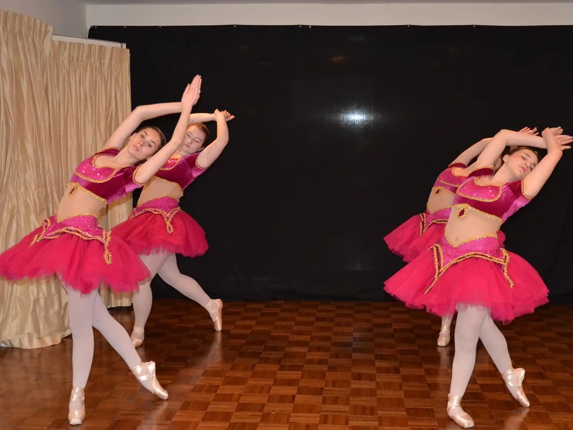 a group of women dancing