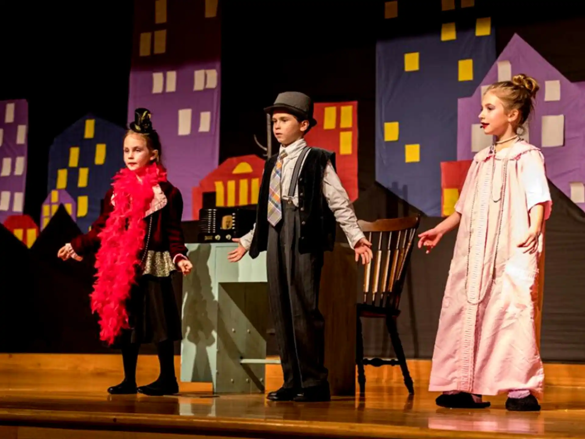 a group of people on a stage