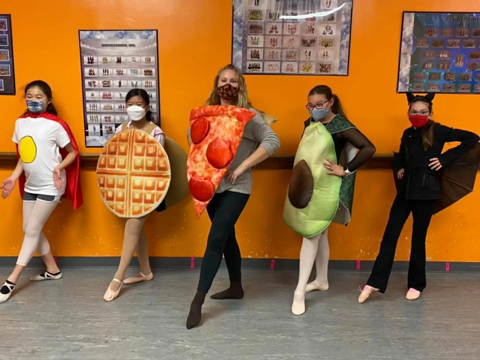 a group of people wearing clothing