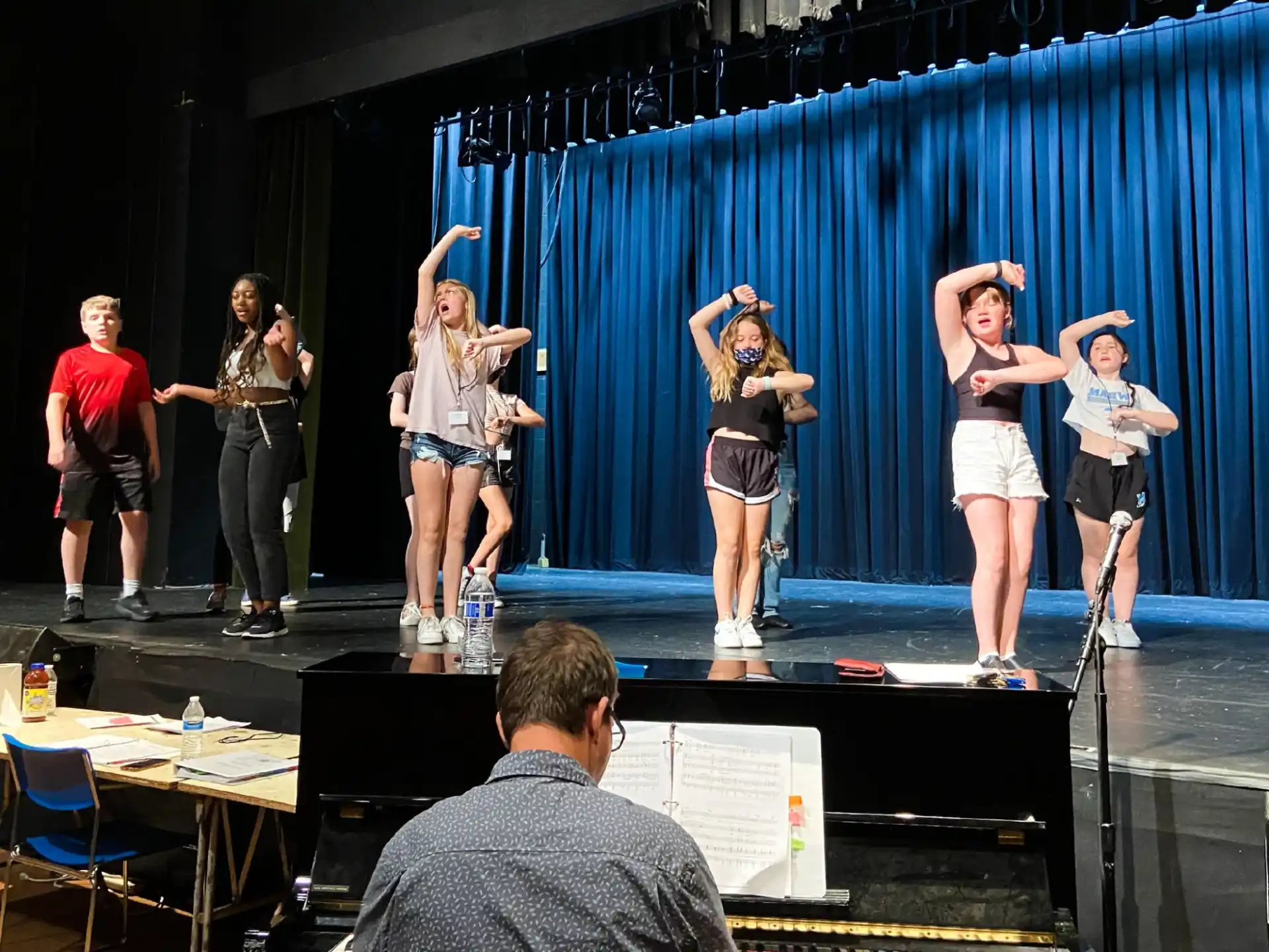 a group of people on a stage