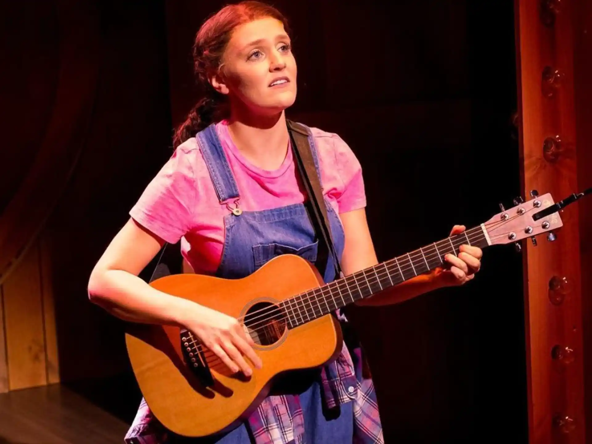 a person playing a guitar