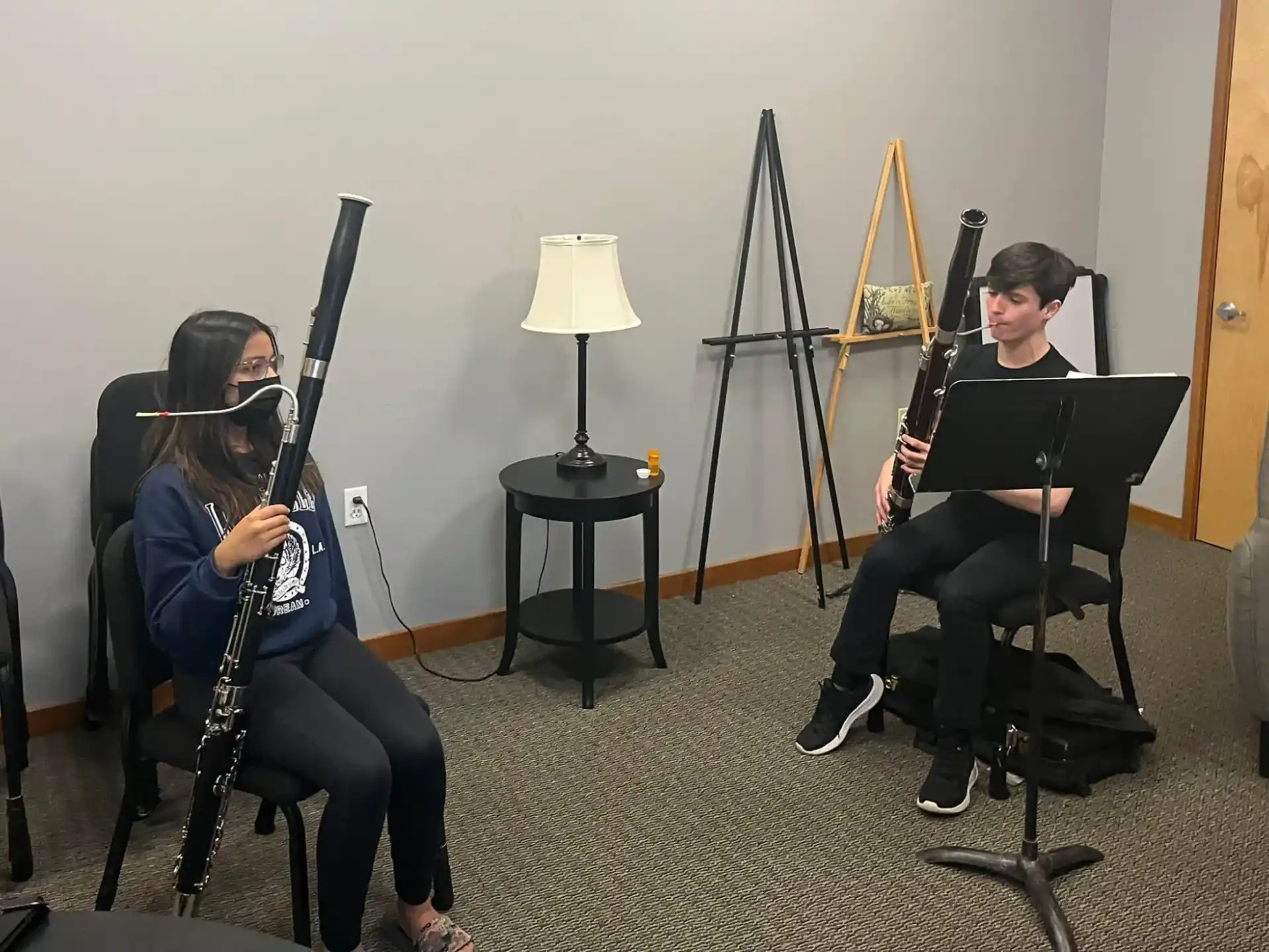 a group of people playing instruments