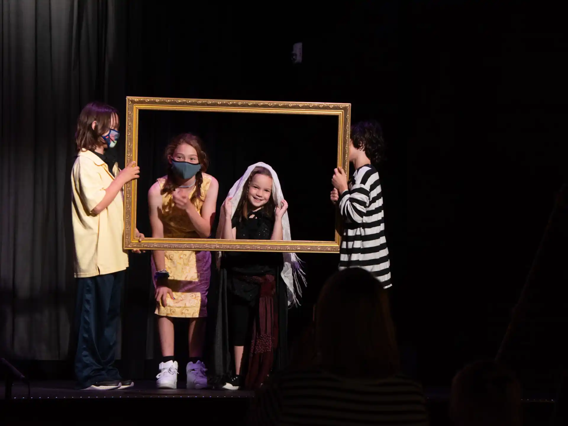 a group of people on a stage