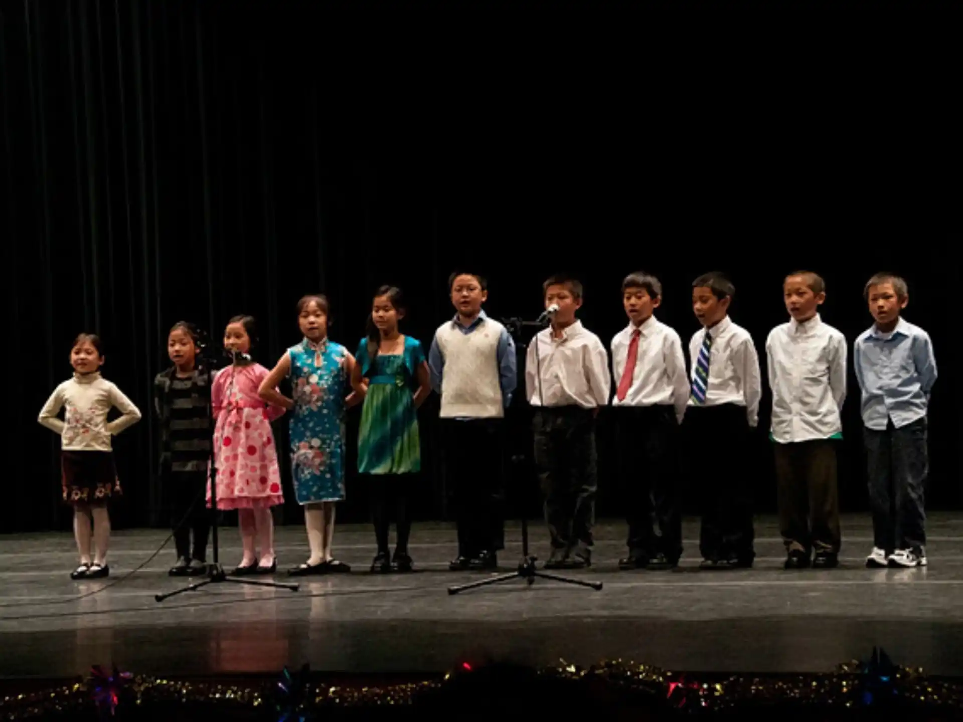 a group of people on a stage