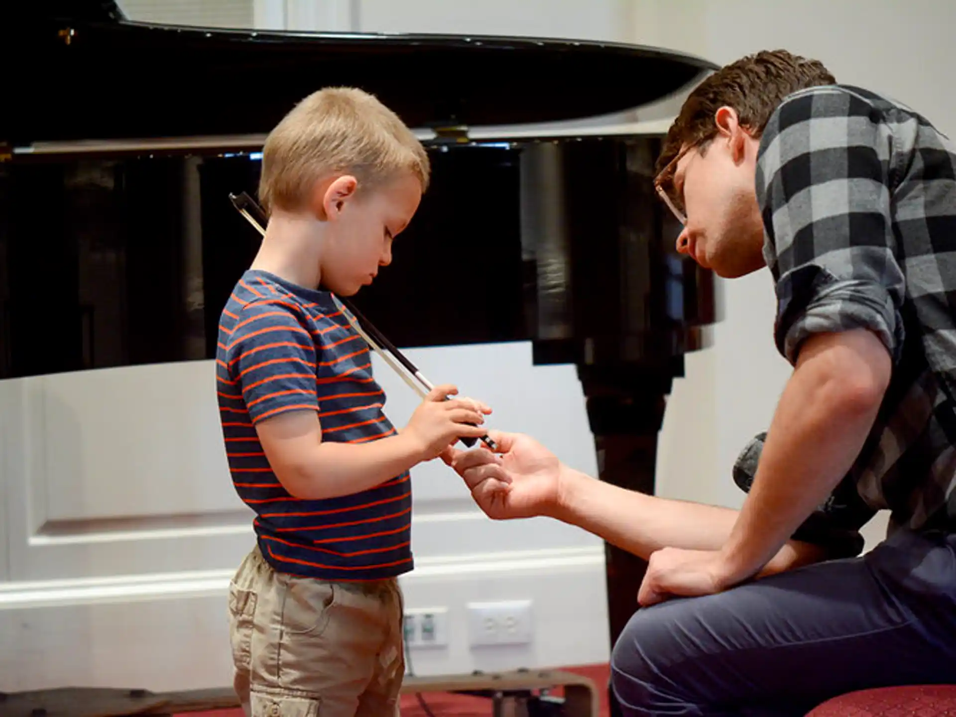 a man and a child