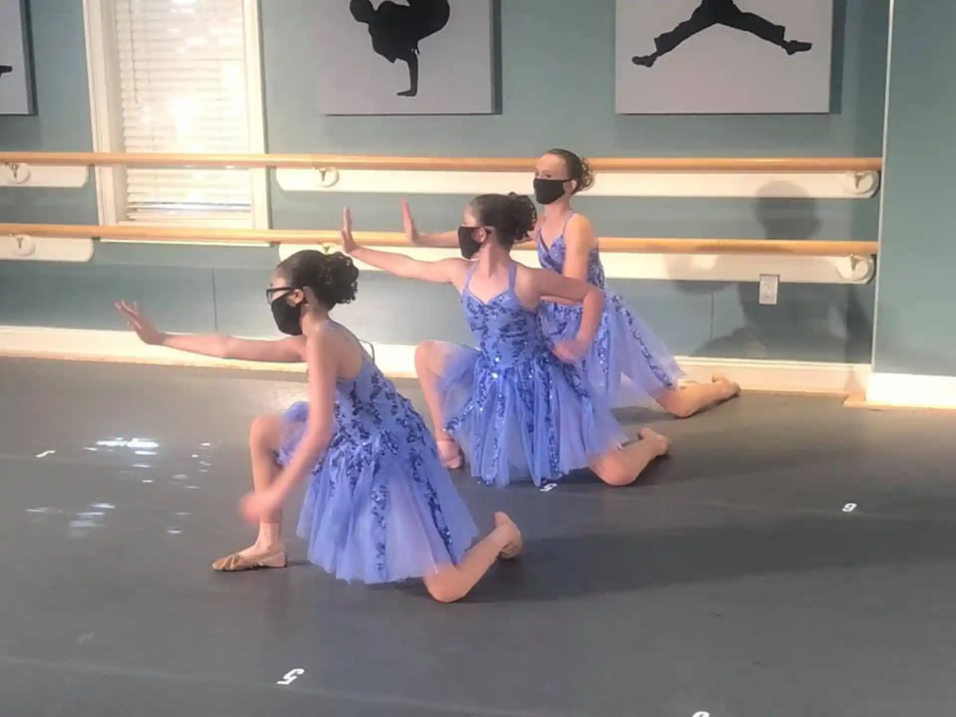 a group of women dancing