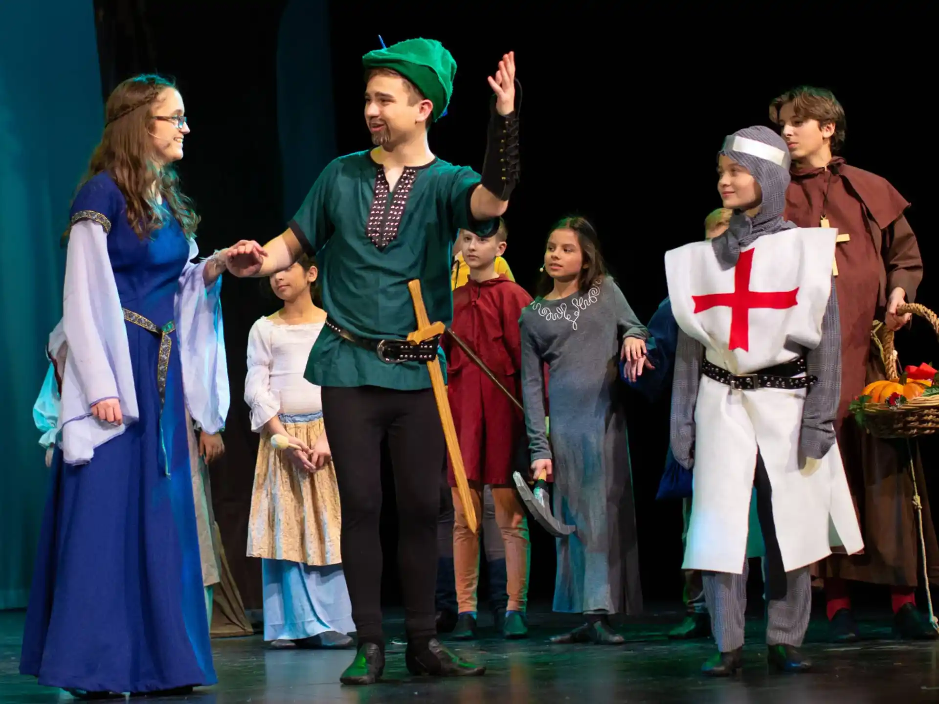 a group of people on a stage