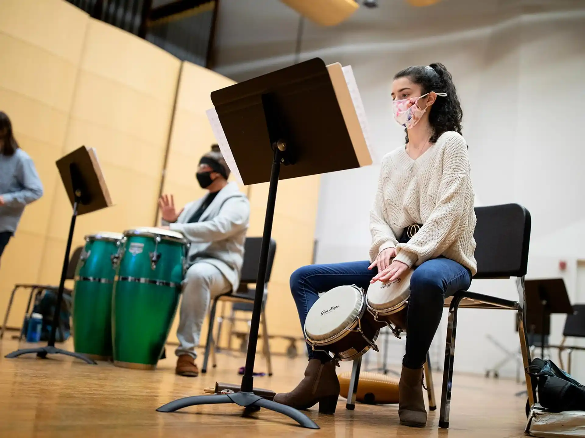 a person playing the drums