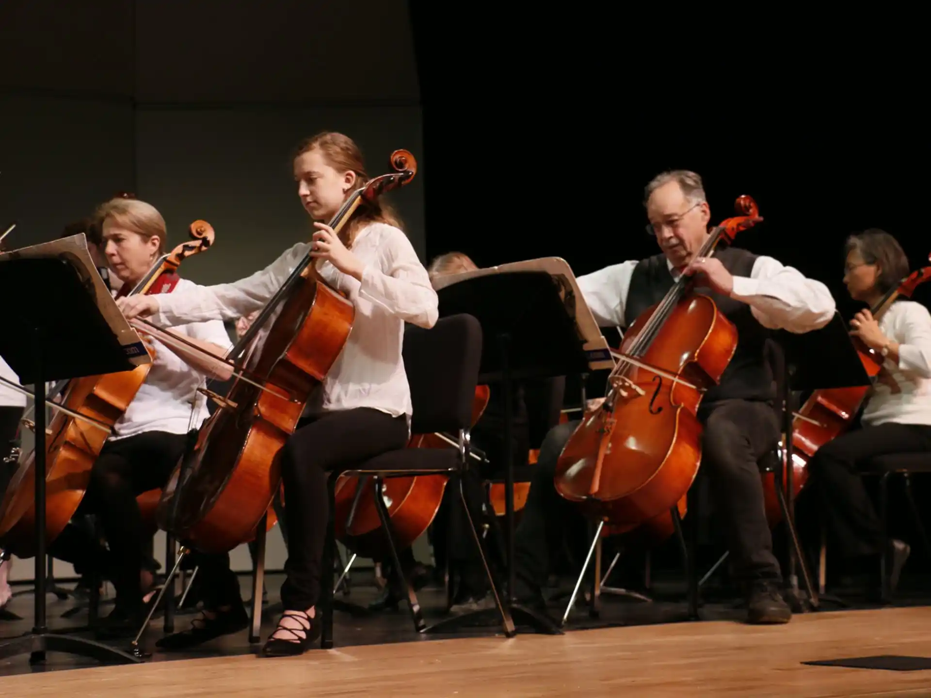 a group of people playing instruments