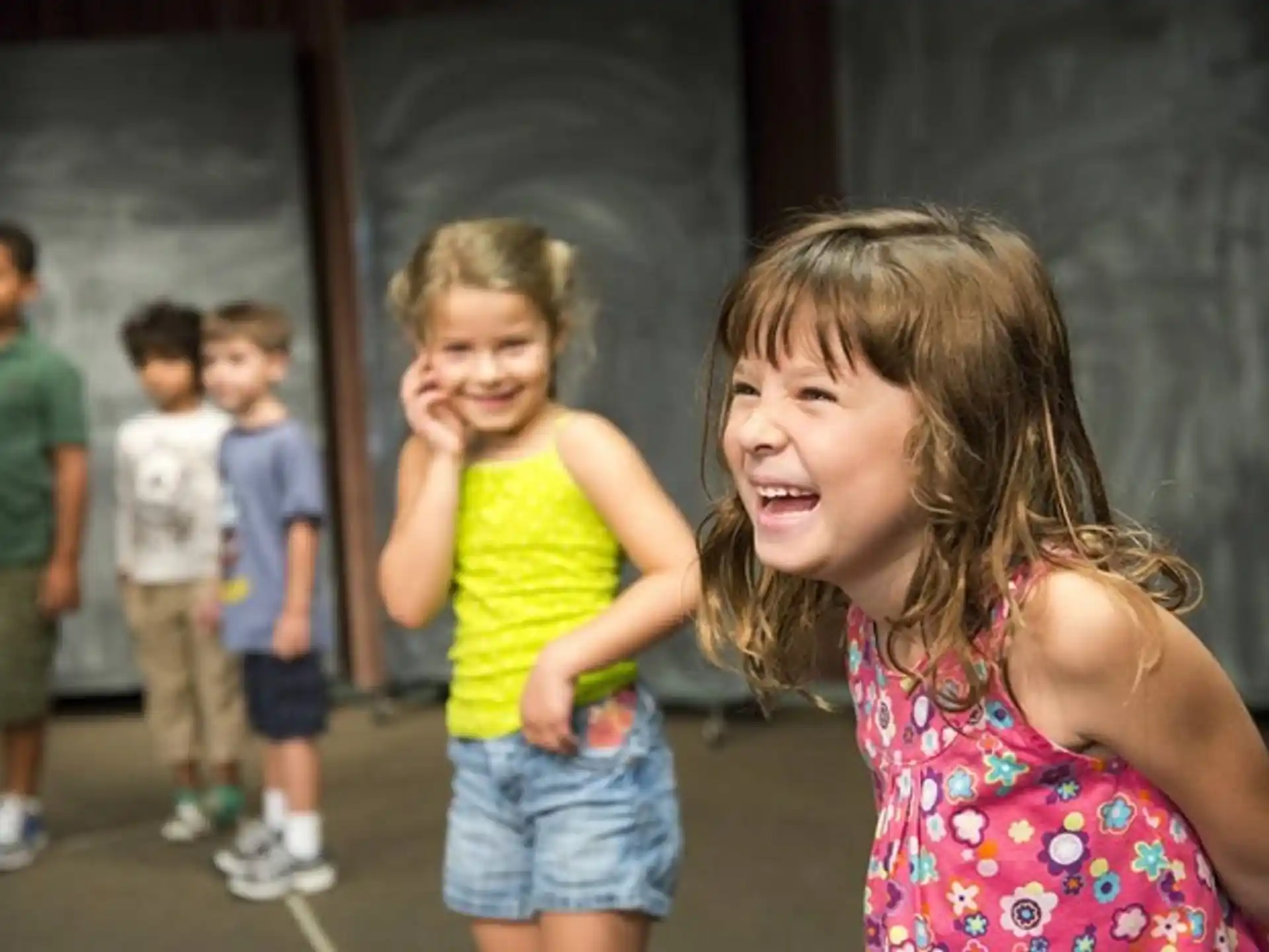 a group of children