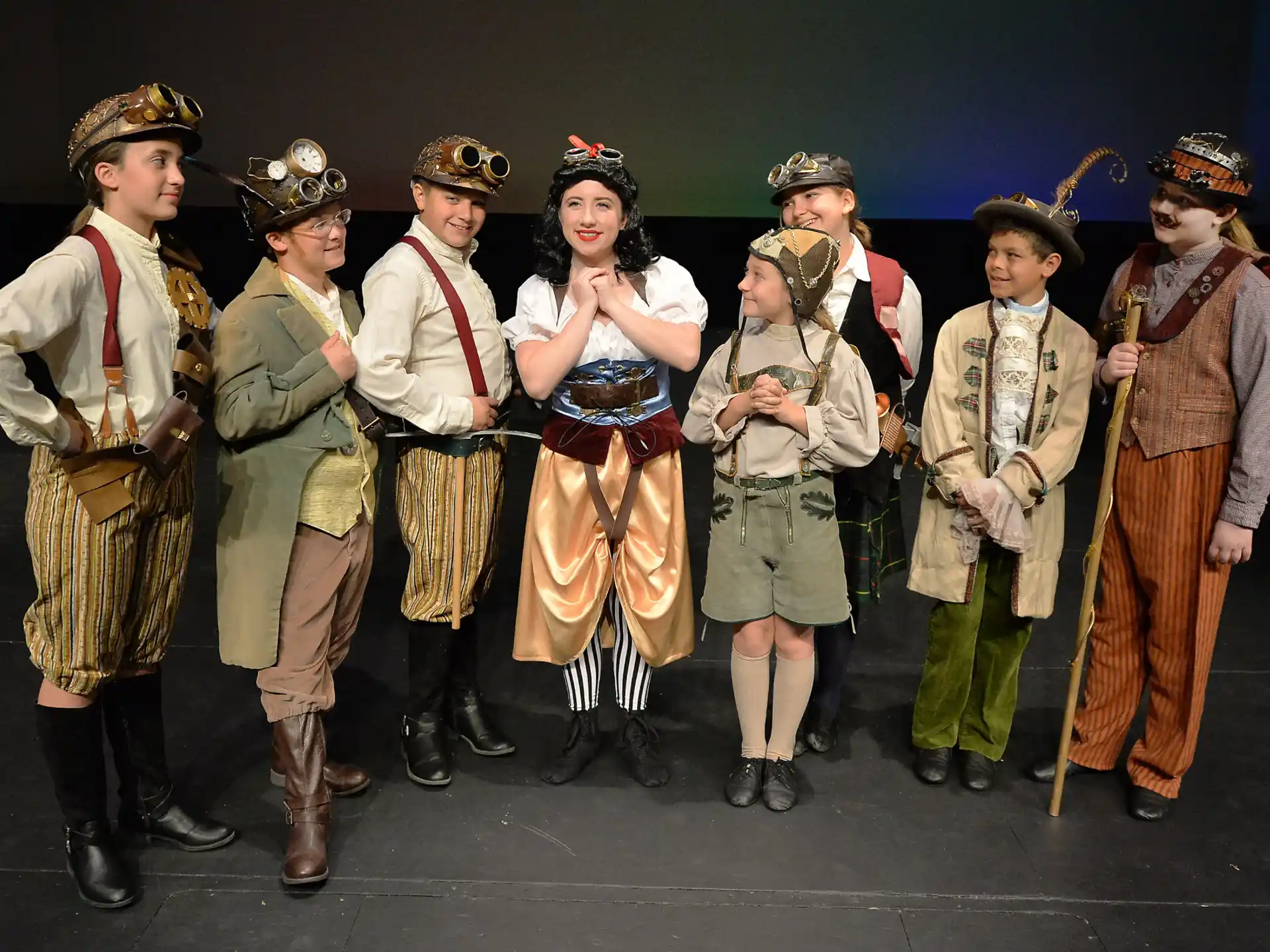 a group of people in clothing