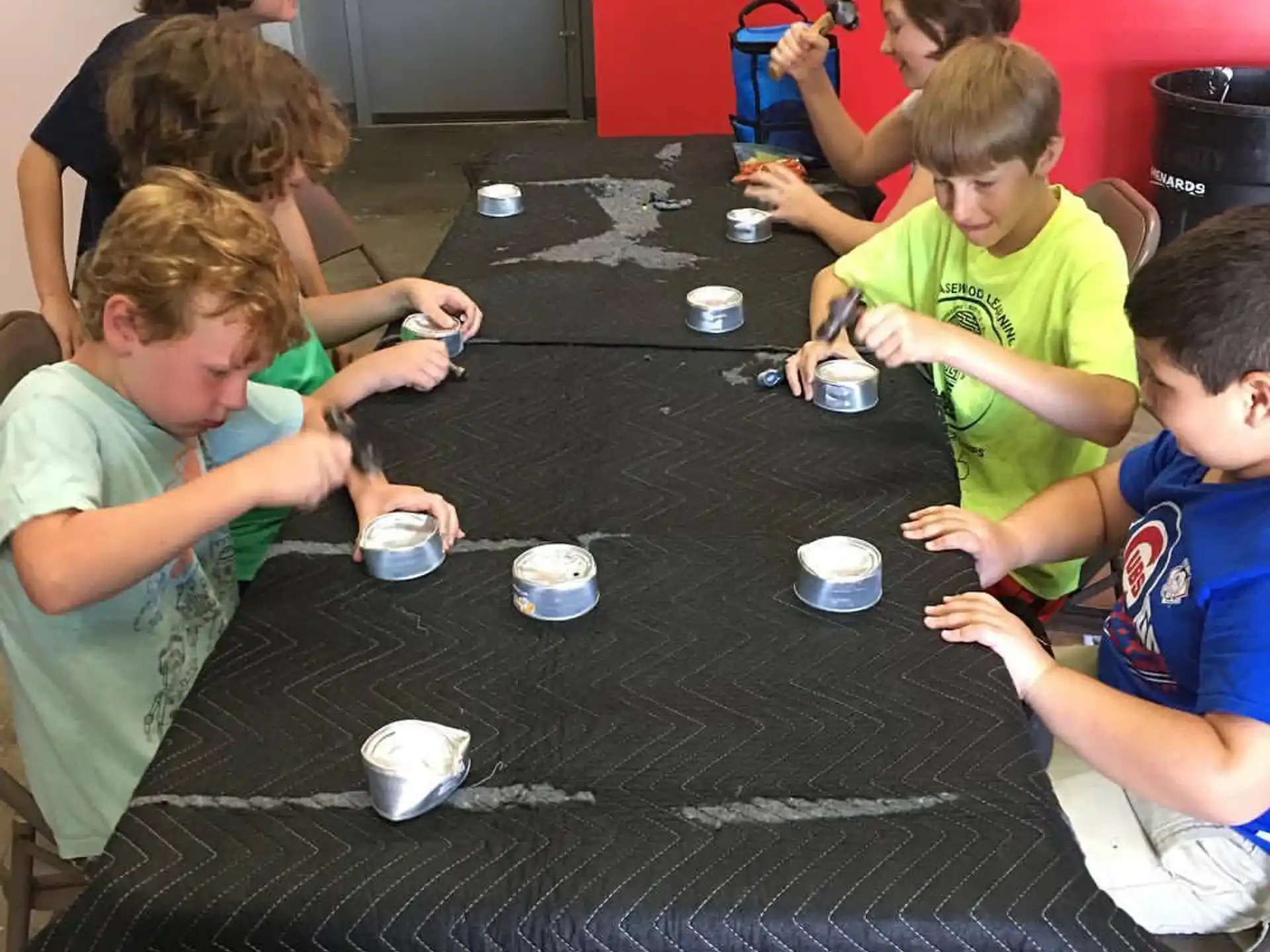 a group of children playing a game