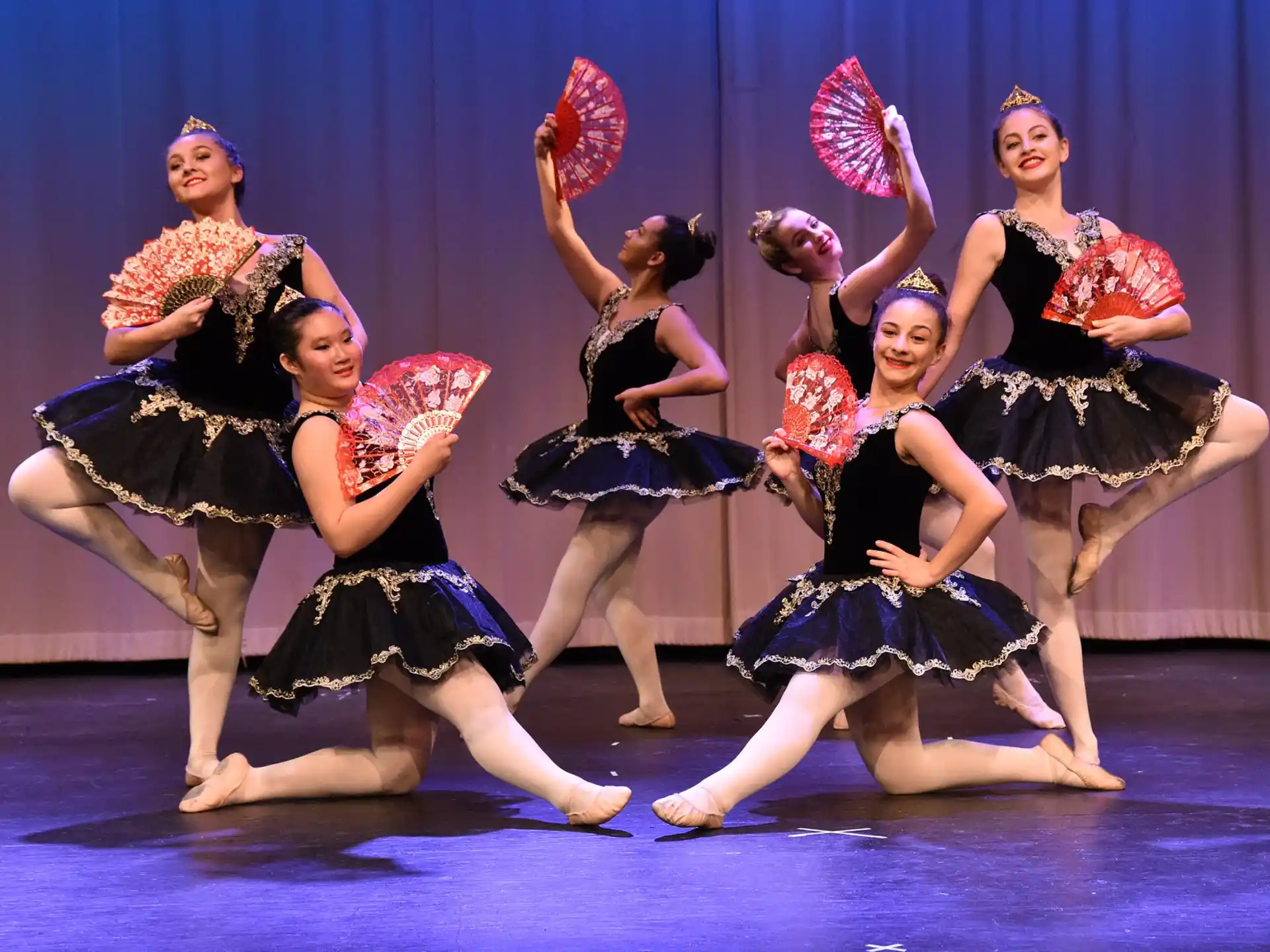 a group of women dancing