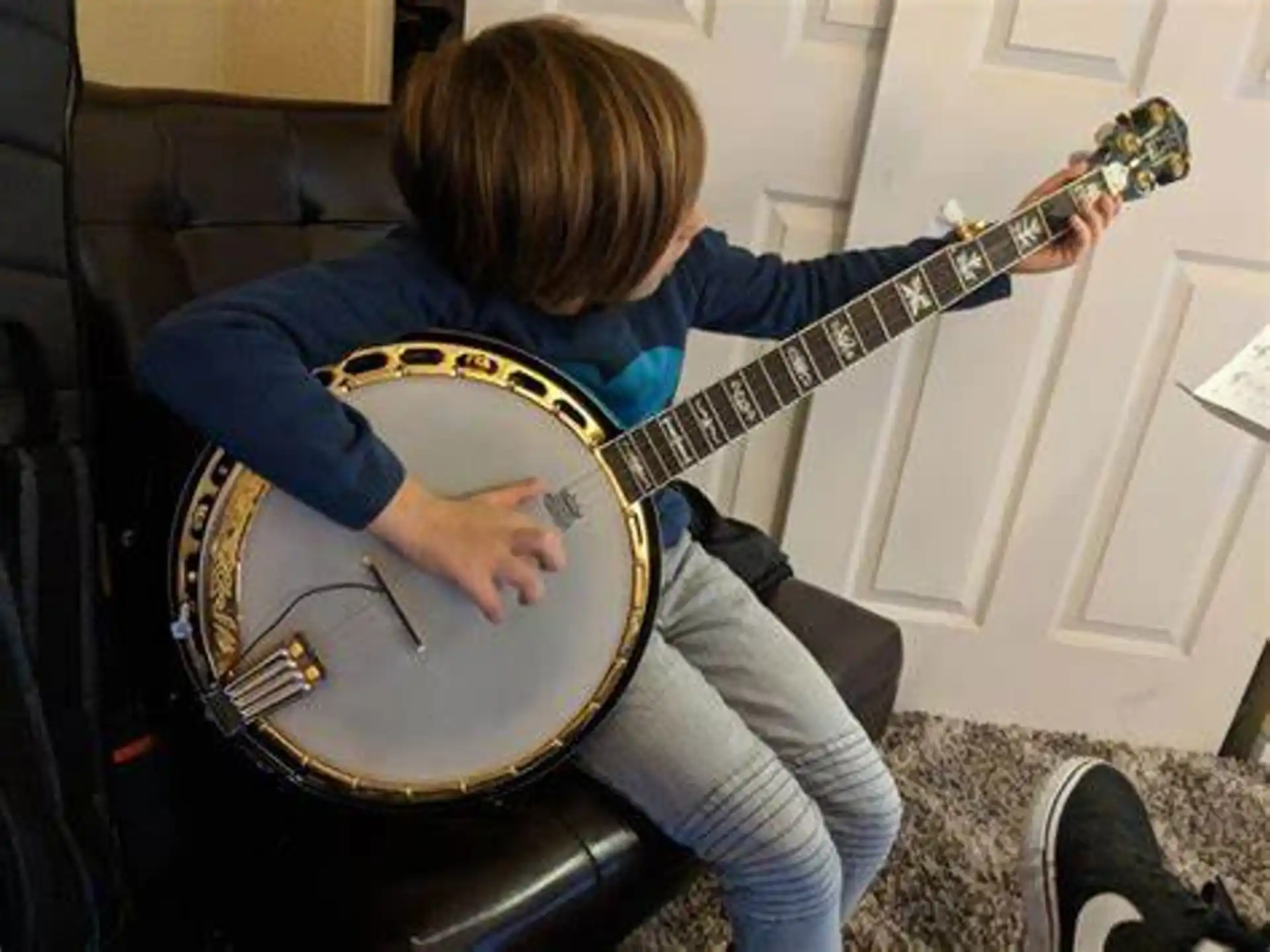 a person playing a guitar