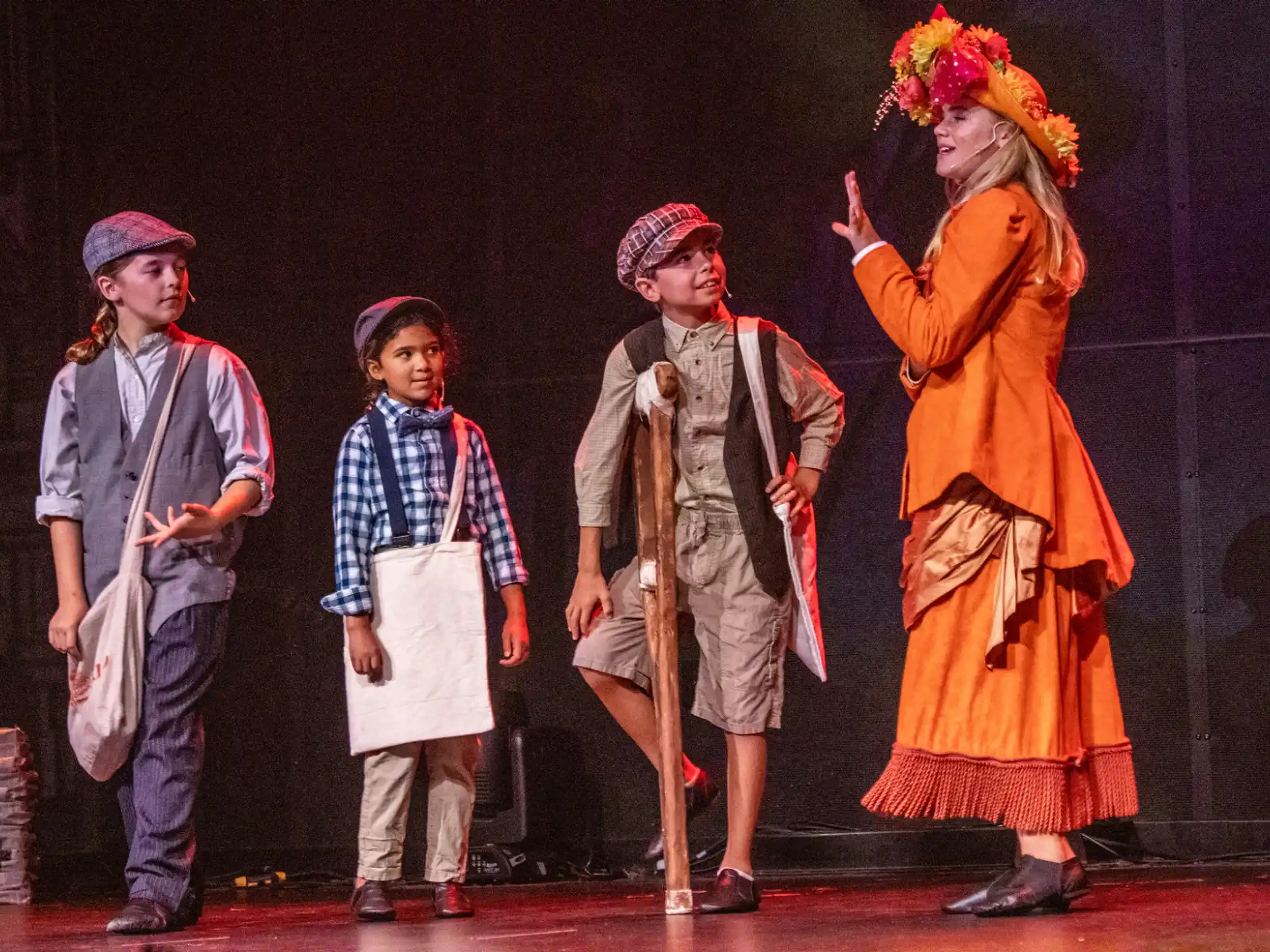 a group of people on a stage