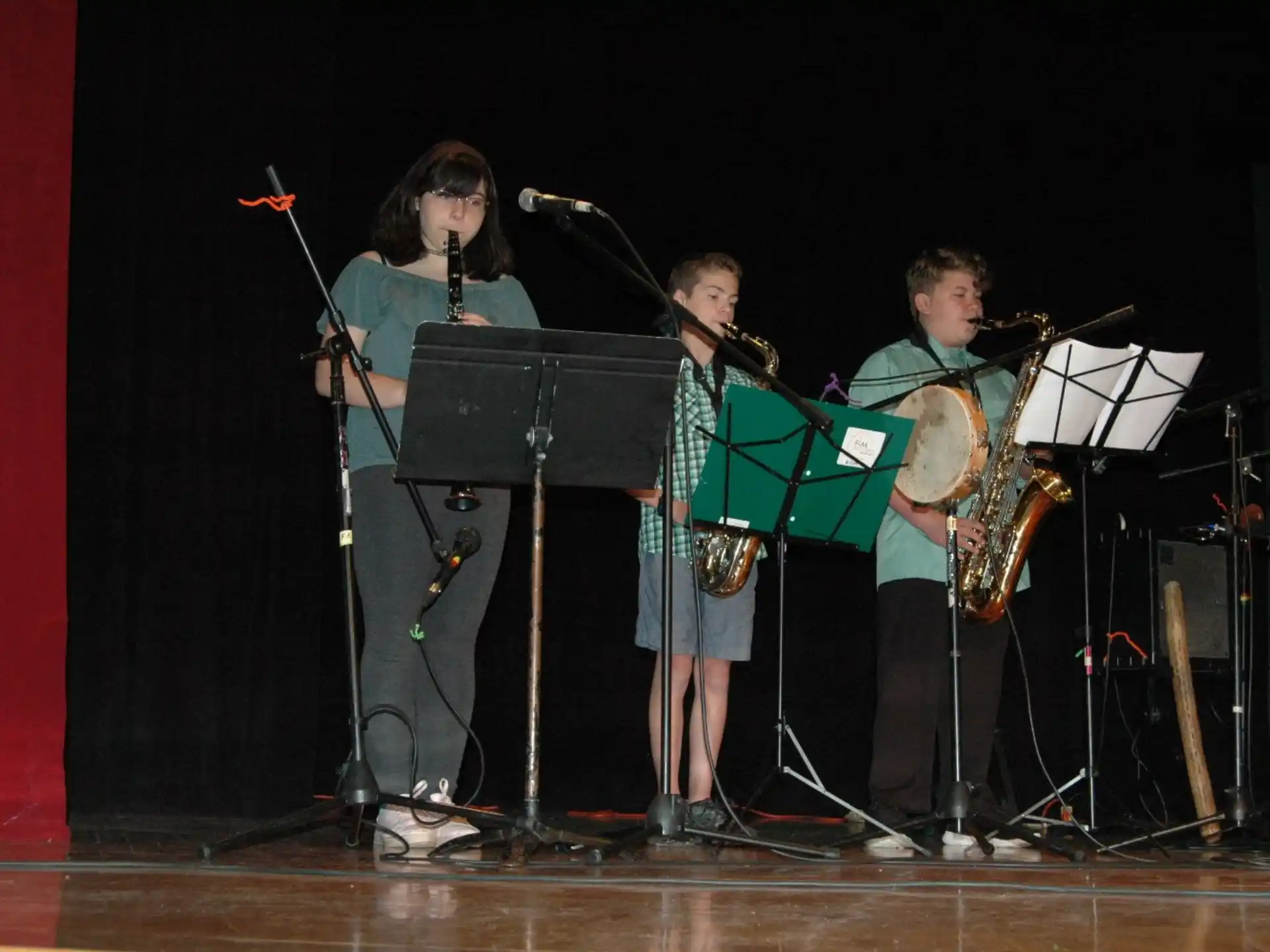 a group of people on a stage
