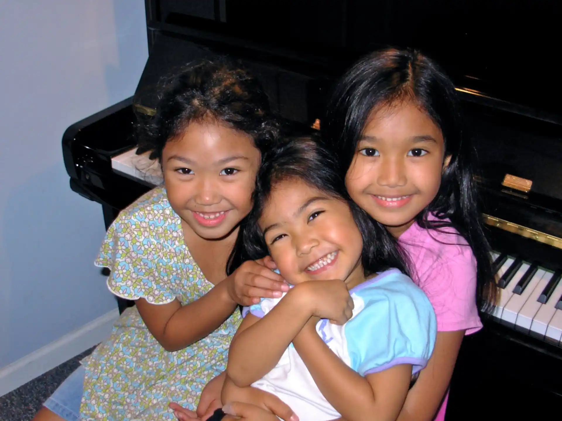 a group of girls posing for a photo