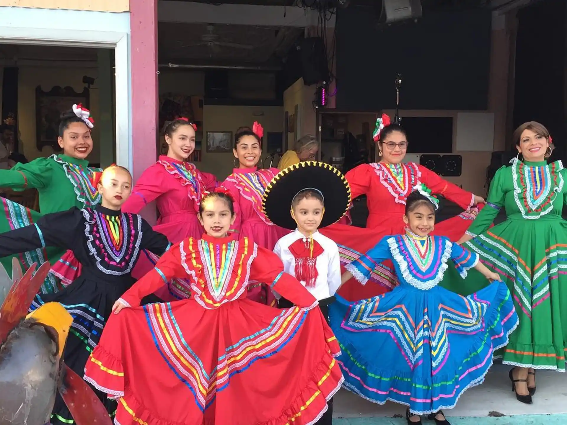 a group of people in traditional dress