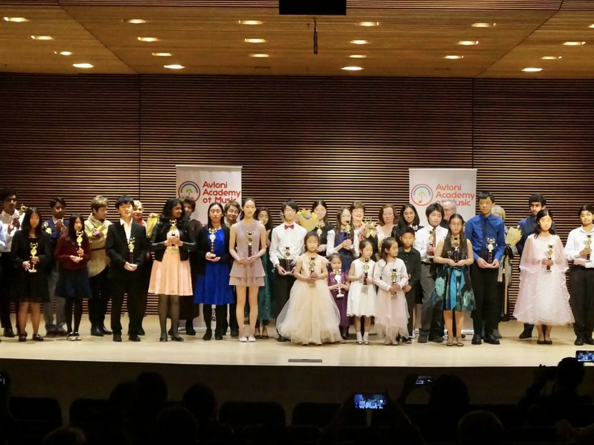 a group of people on a stage