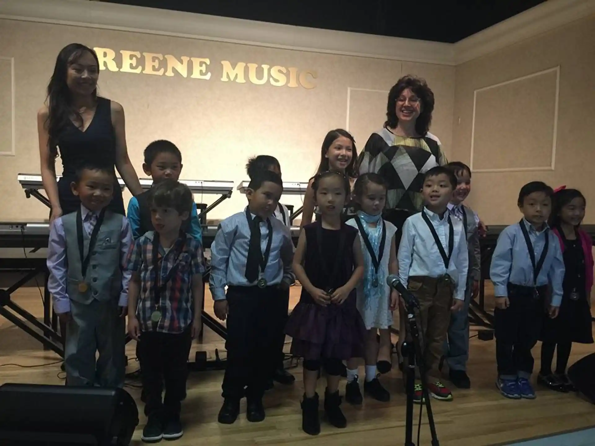 a group of children posing for a photo
