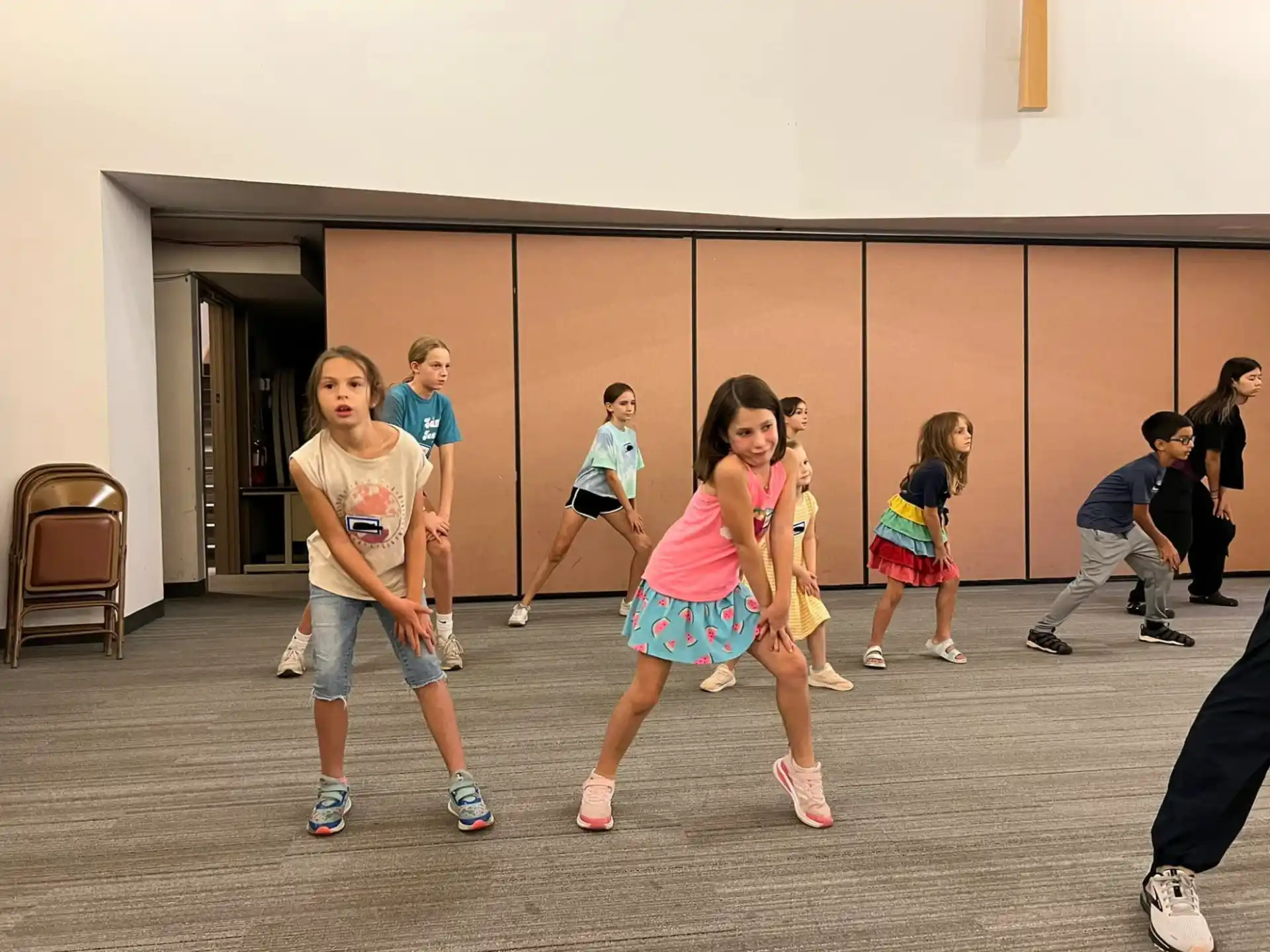 a group of people dancing