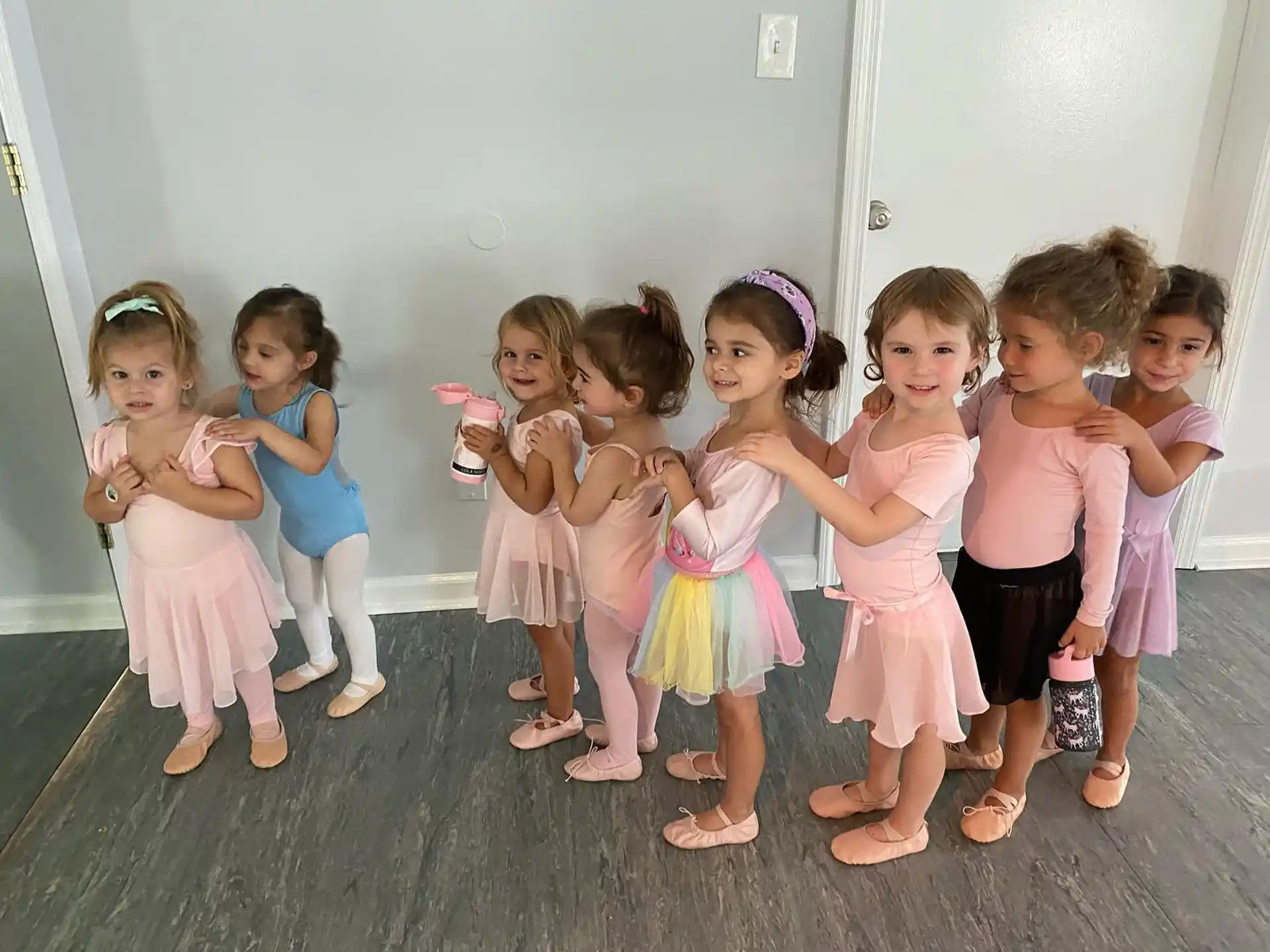 a group of children in a room