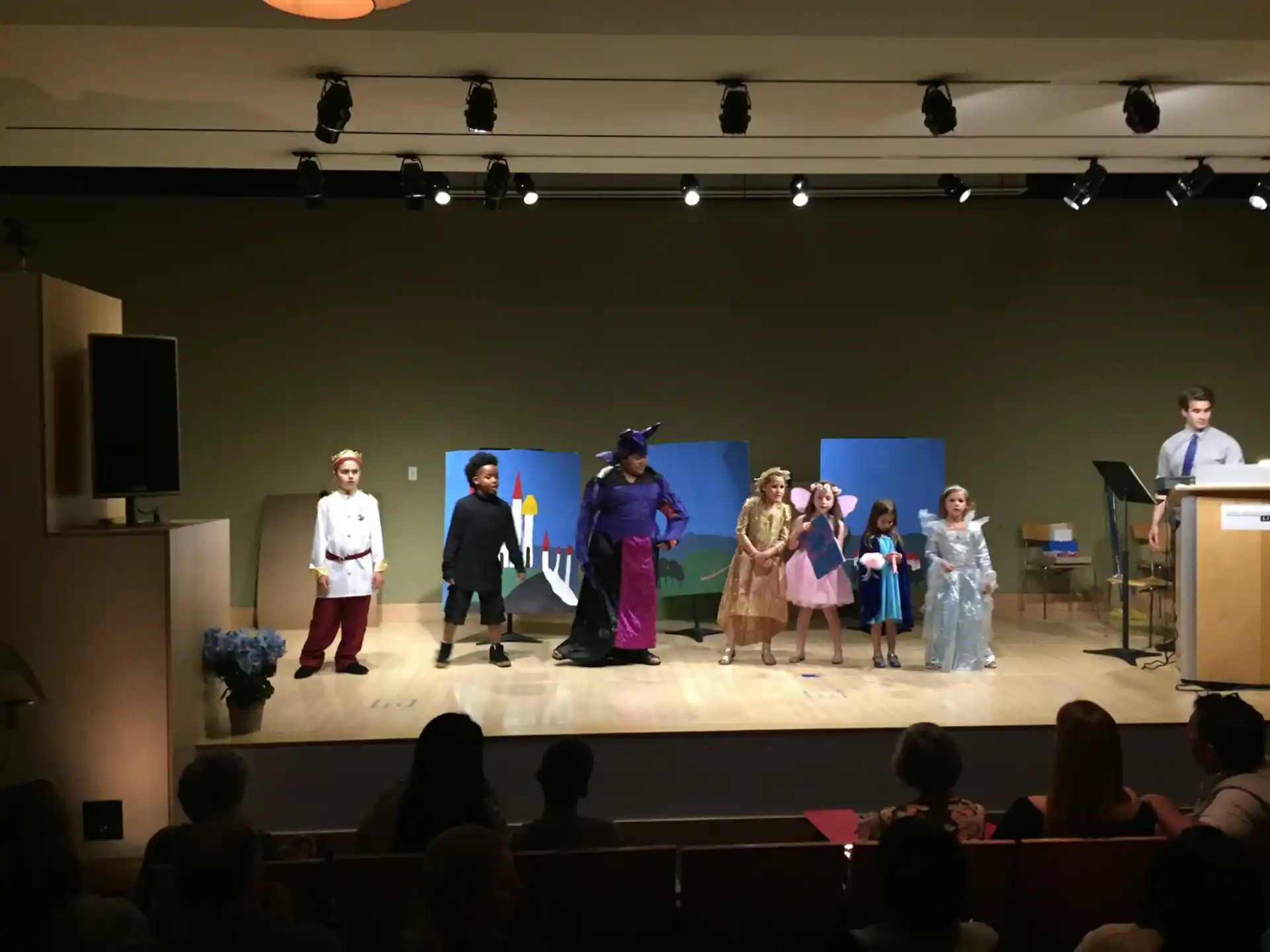 a group of people on a stage