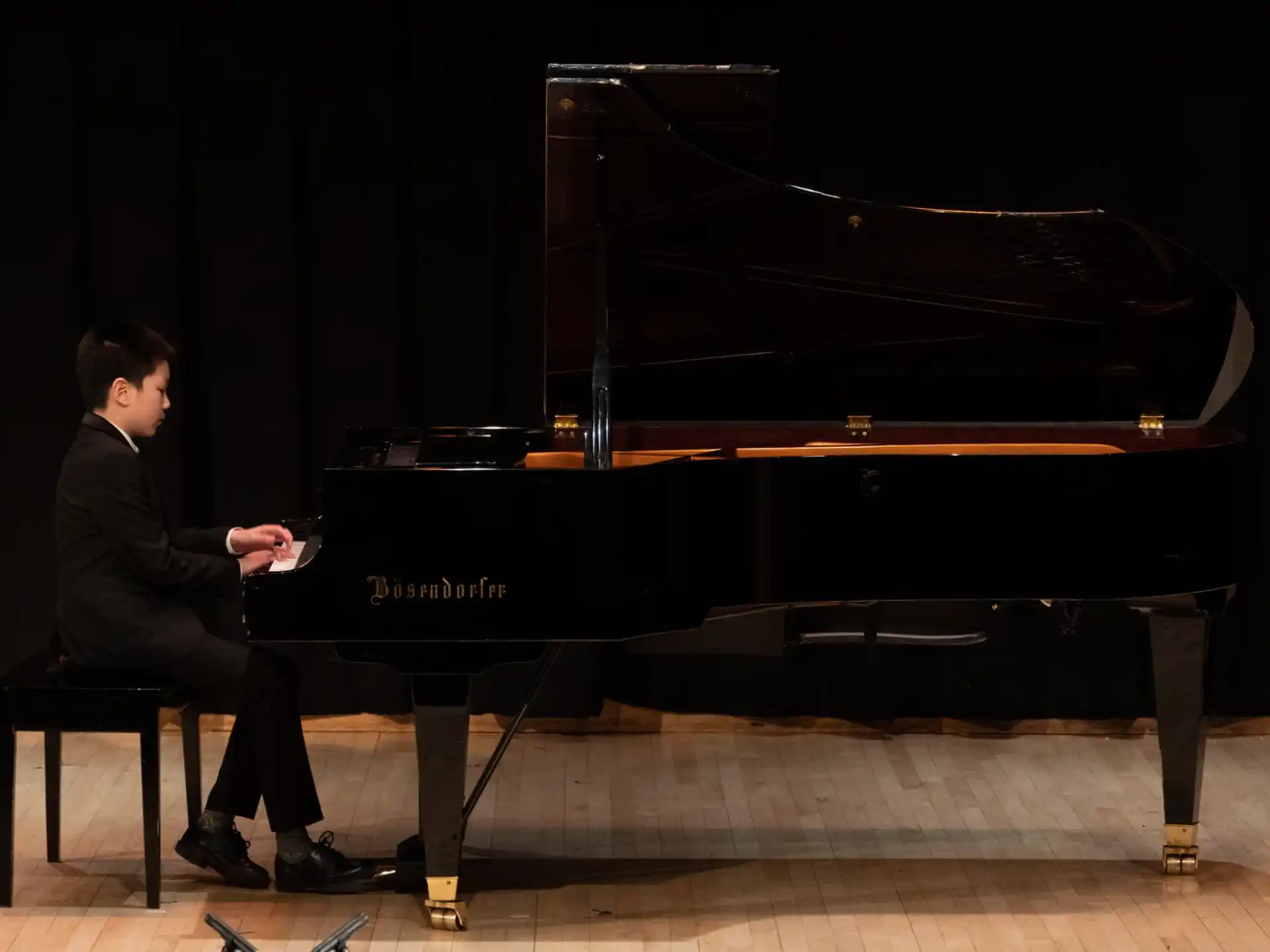 a man playing a piano