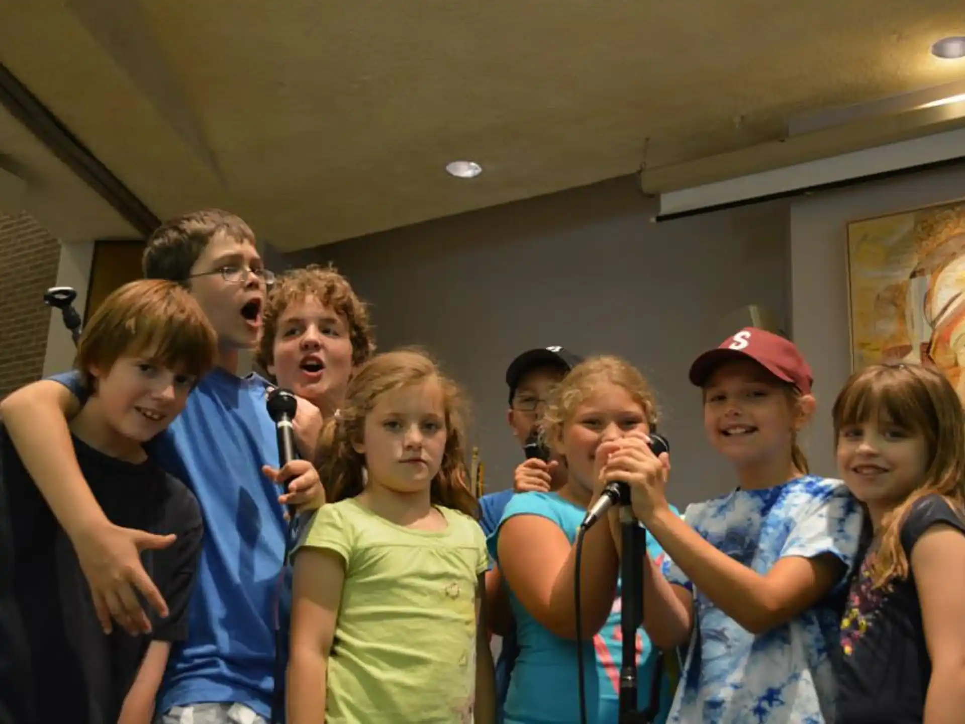 a group of people posing for a photo