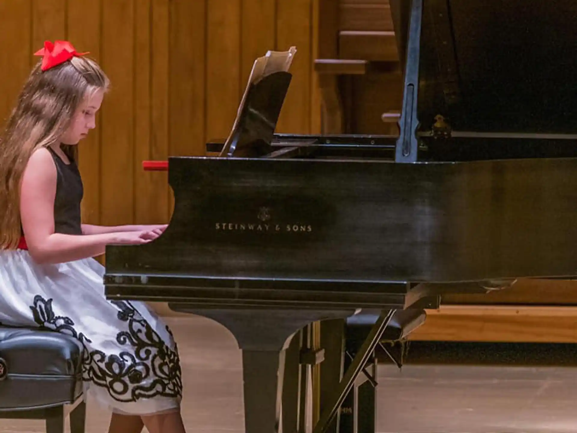 a person playing a piano