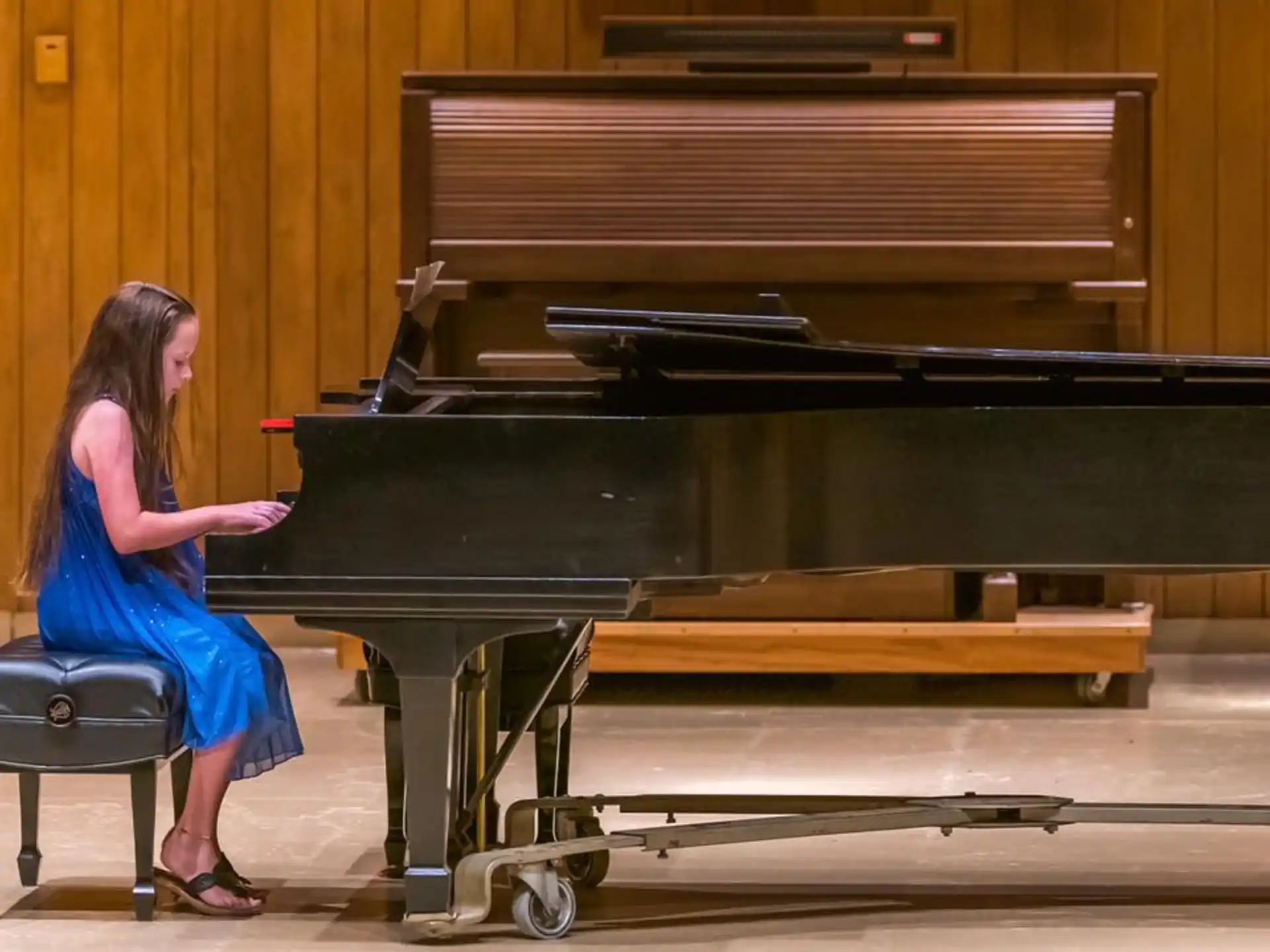 a person playing a piano