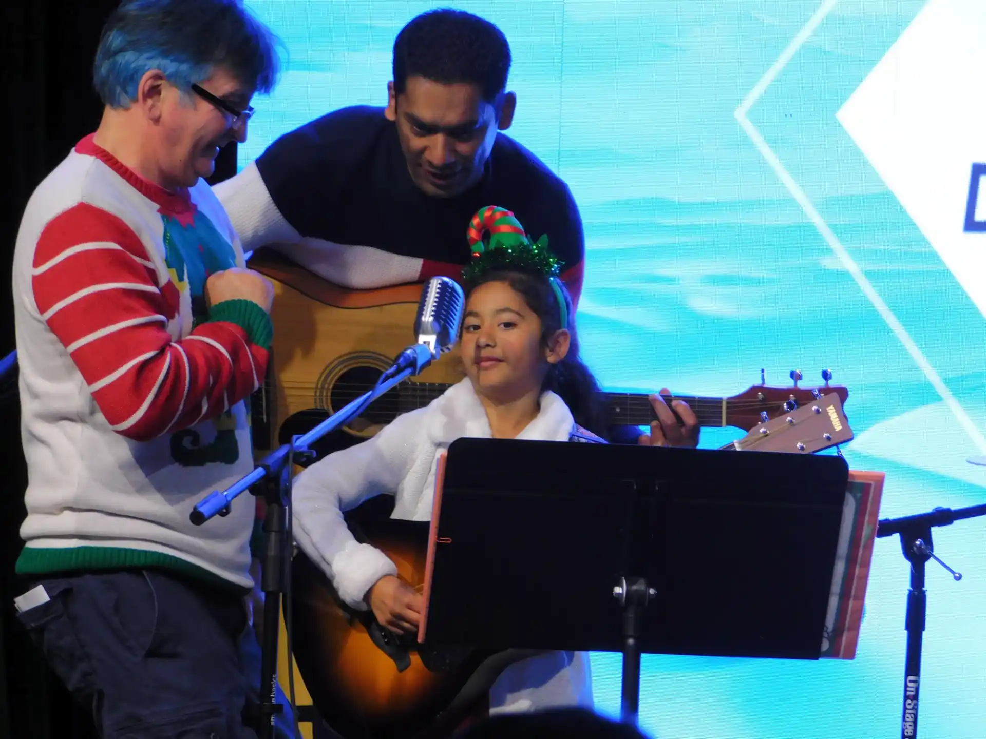 a group of people playing instruments