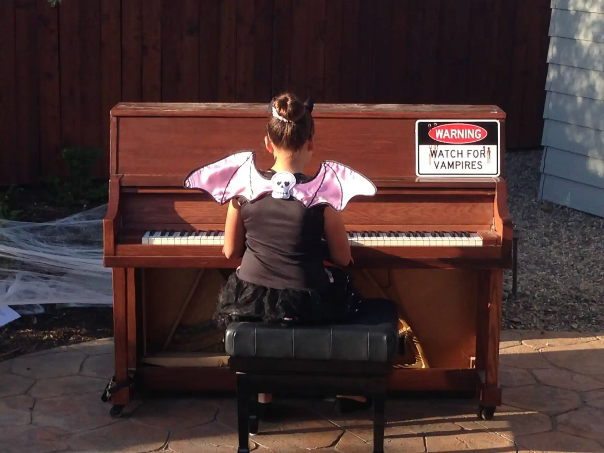 a person playing a piano
