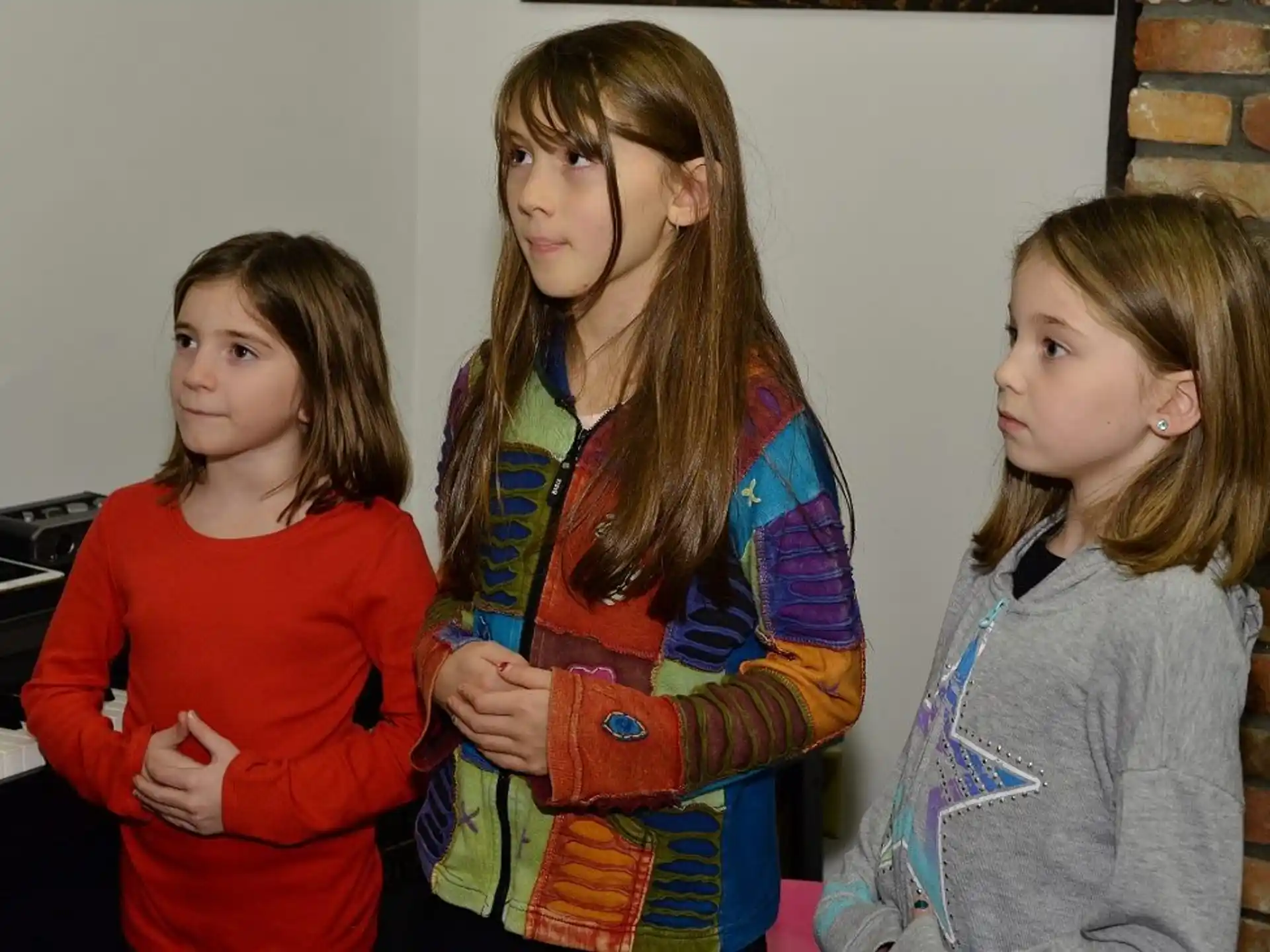 a group of girls standing together