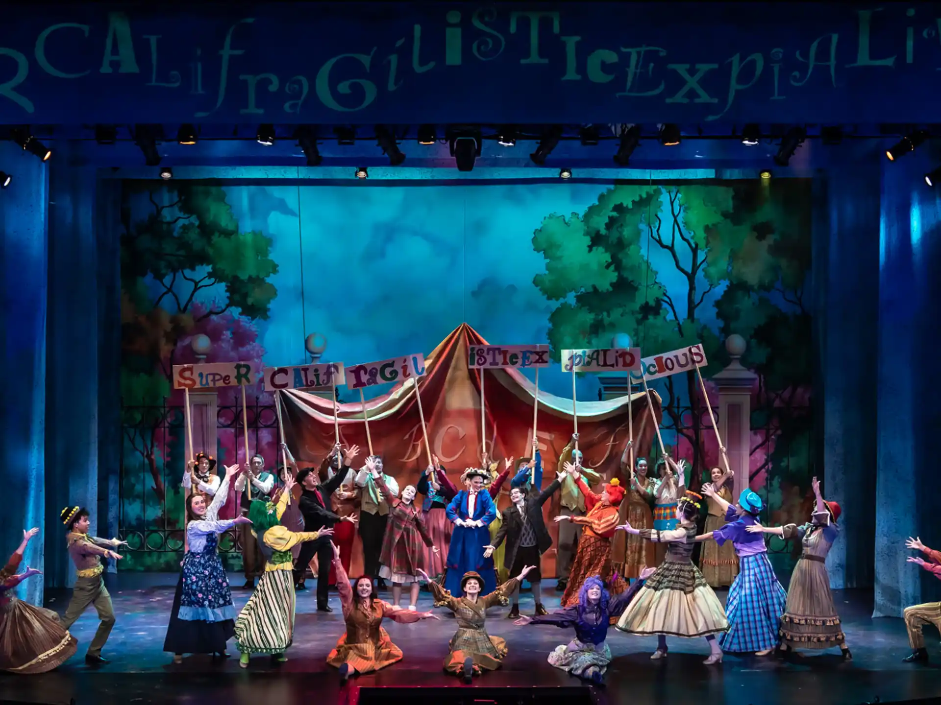 a group of people performing on a stage