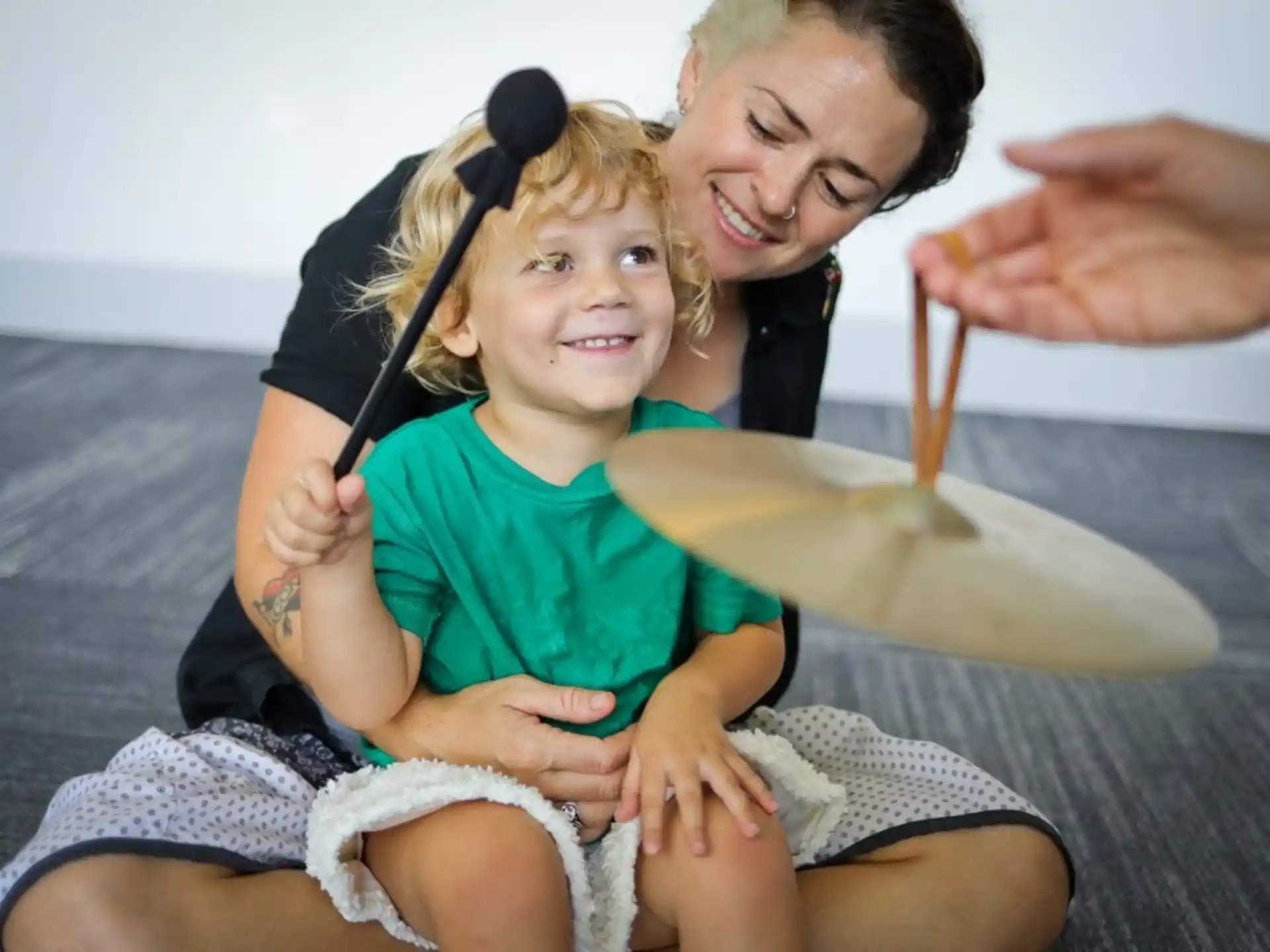a person and a child