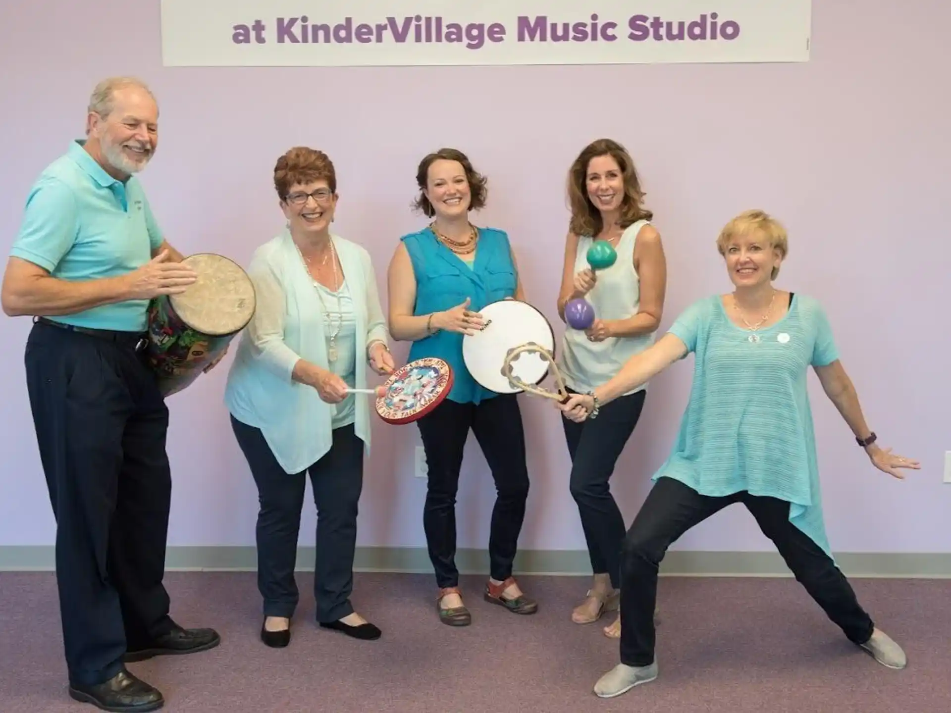 a group of people posing for a photo
