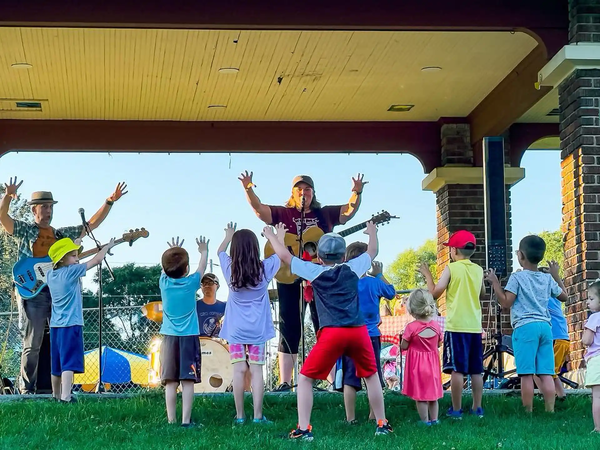 a group of people holding each other
