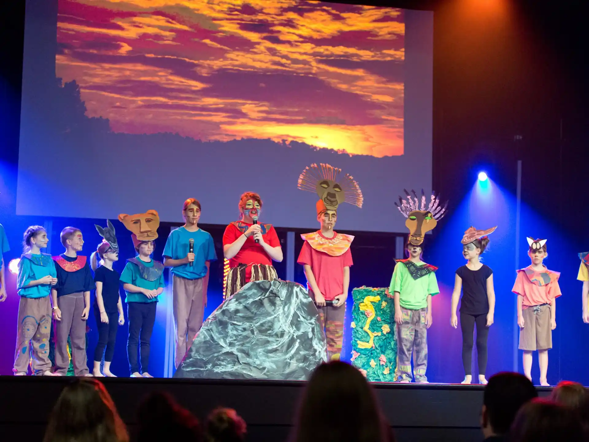 a group of people on a stage