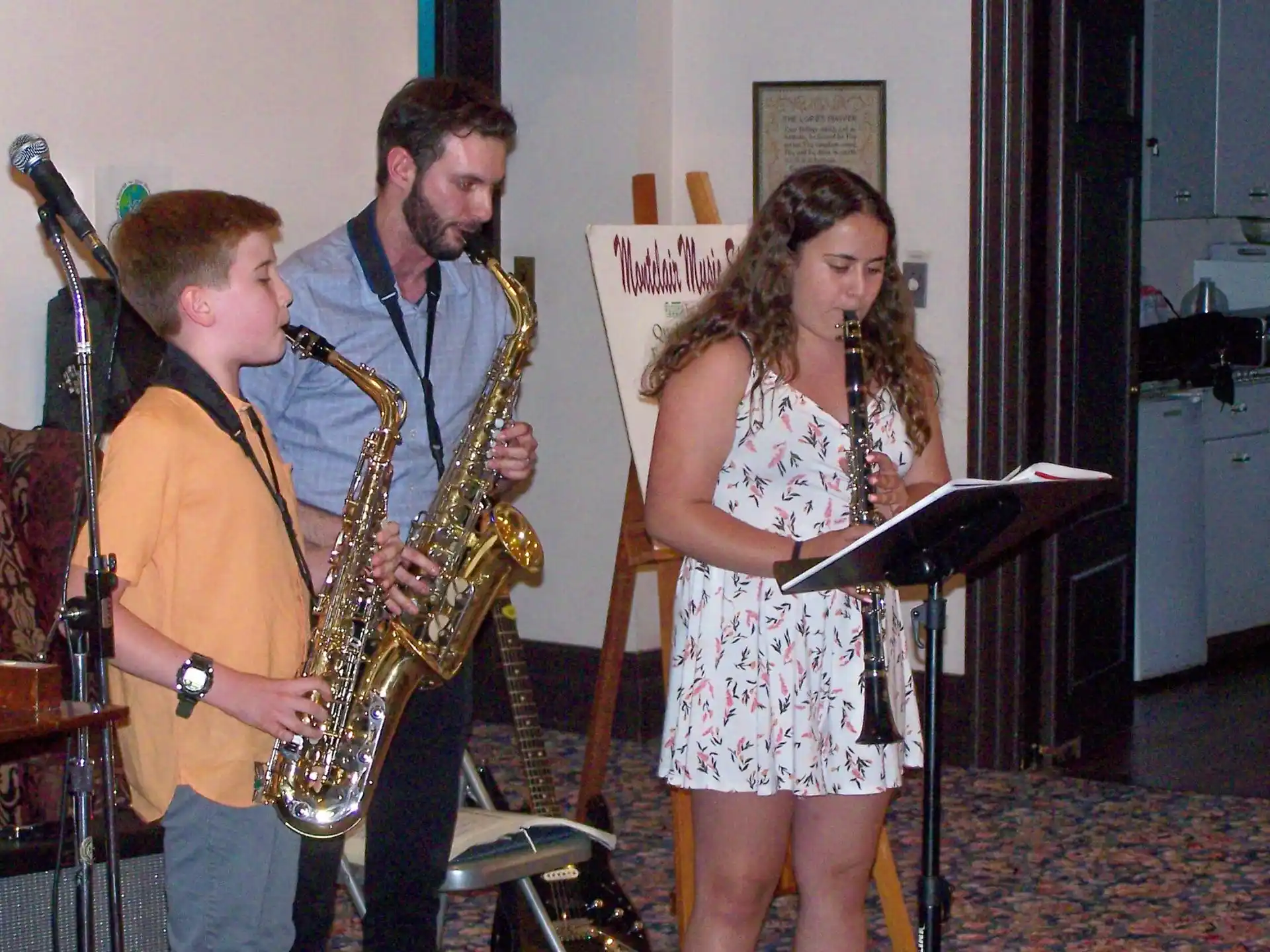 a group of people playing instruments