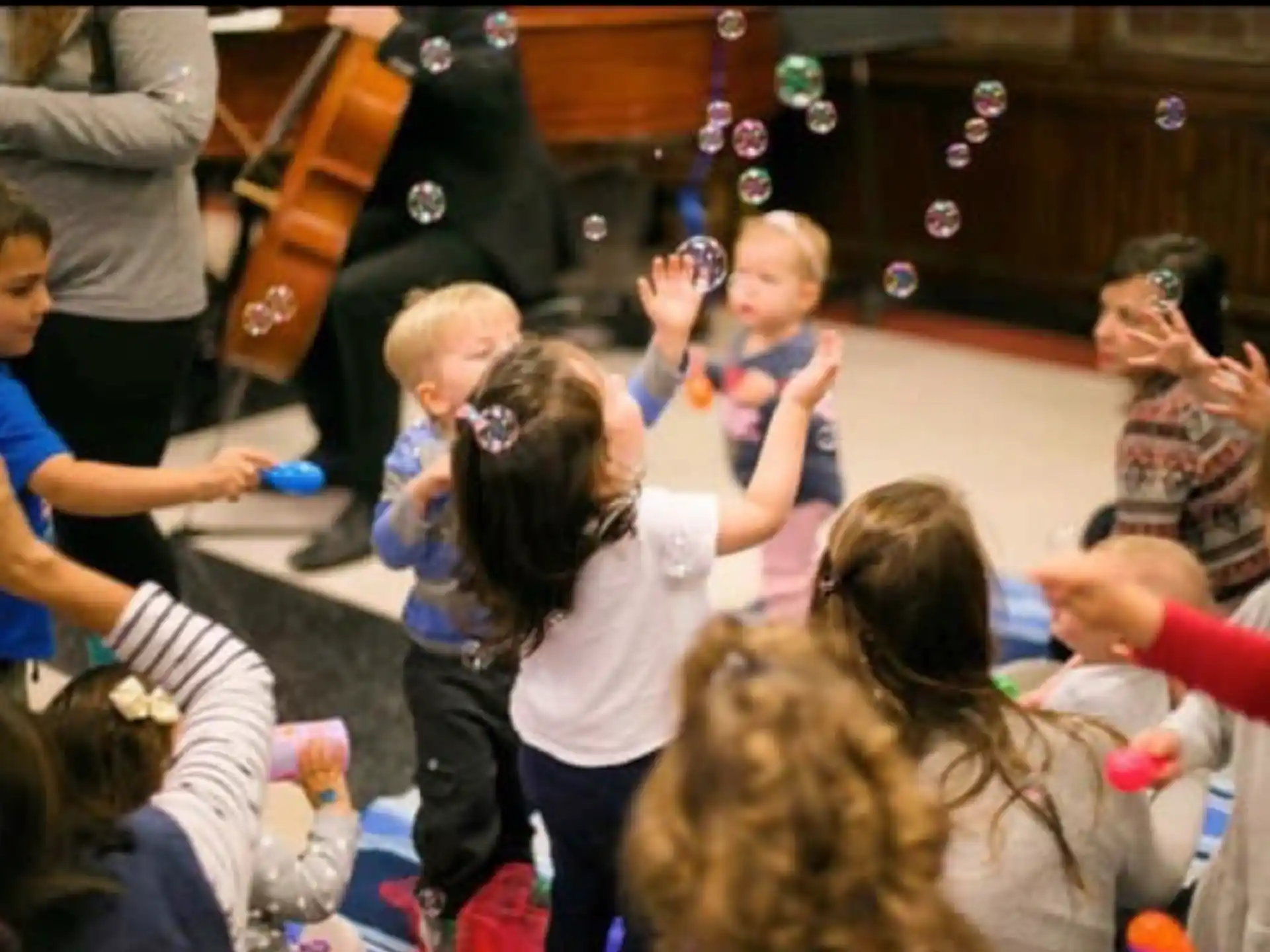 a group of people dancing