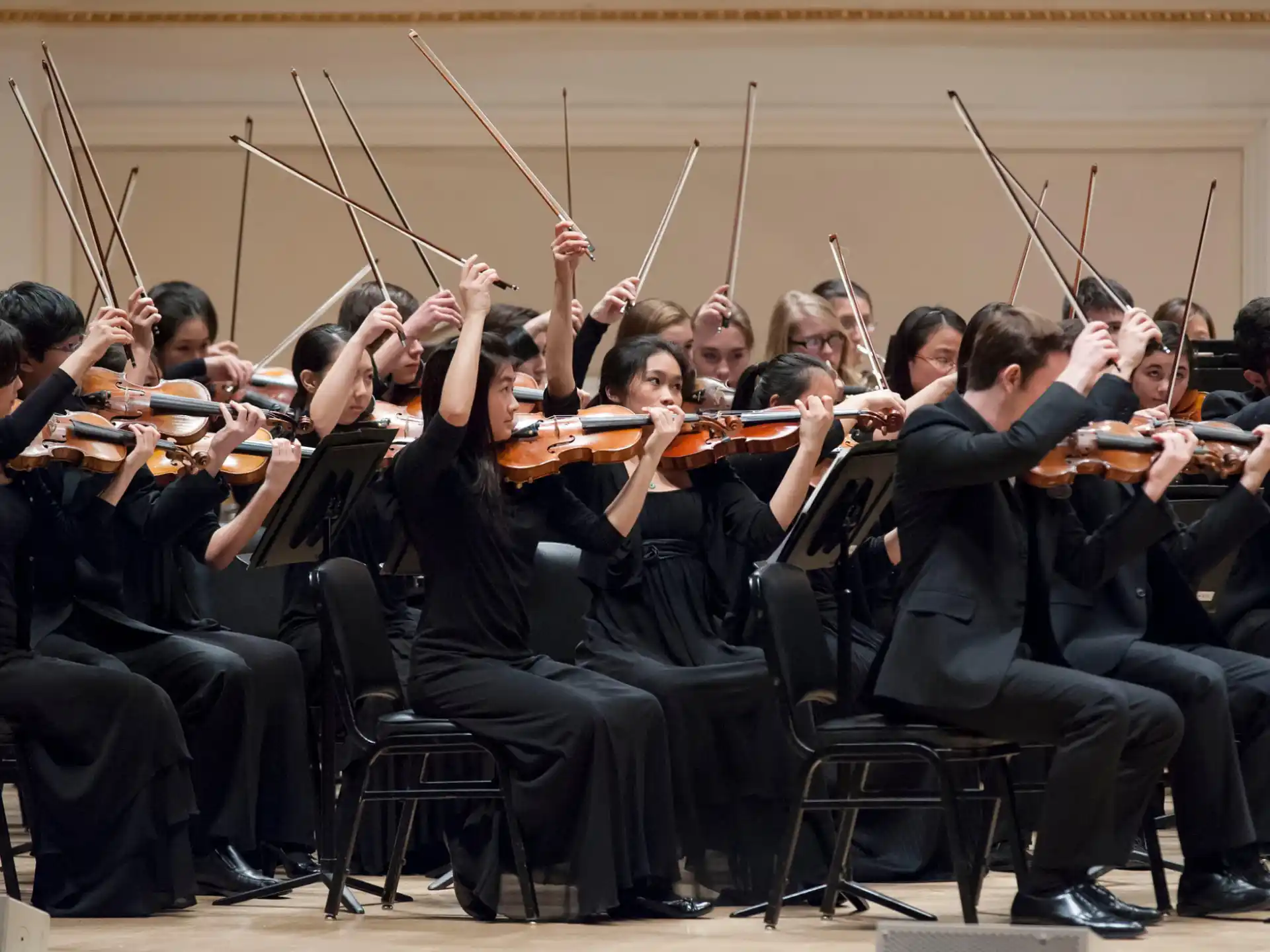 a group of people playing instruments
